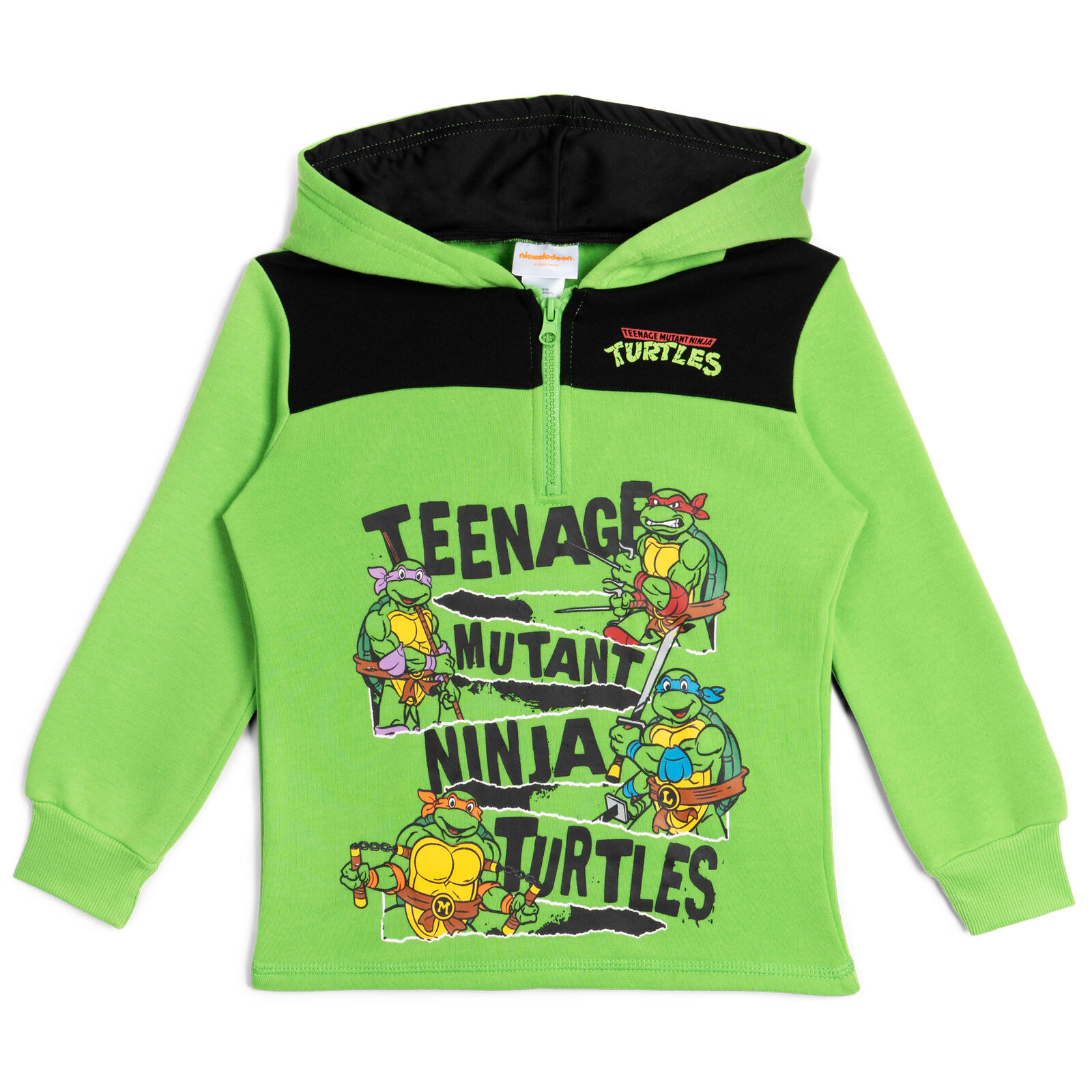 Teenage Mutant Ninja Turtles Boys' Fleece Quarter-Zip Hoodie