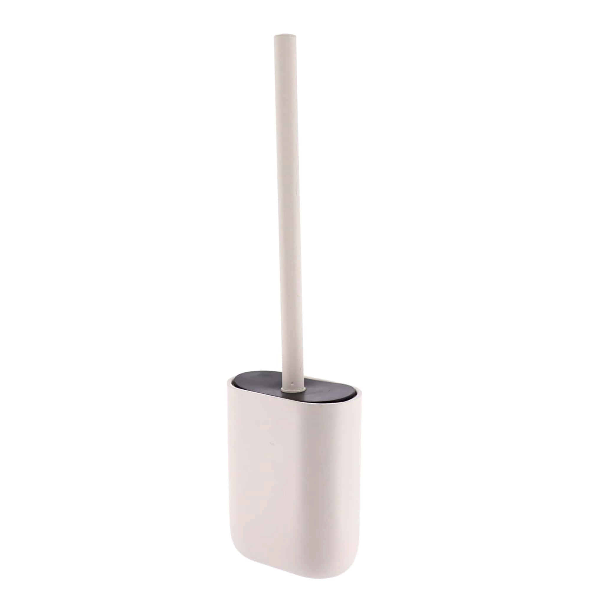 Evideco Oval Matte Polyresin Toilet Brush Set, 2-Piece