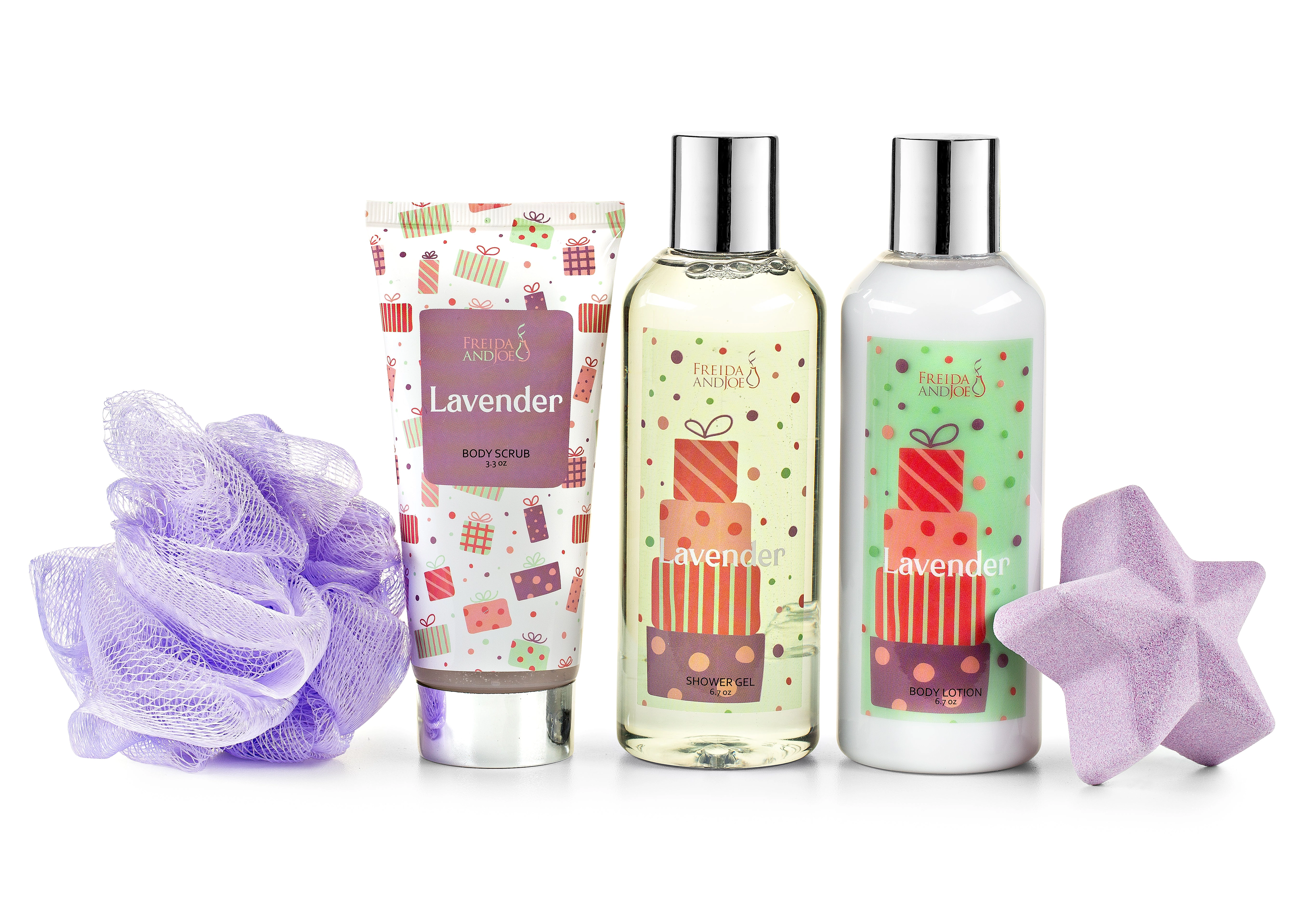 Freida and Joe Women Lavender Fragrance Bath And Body Collection Gift Box Set