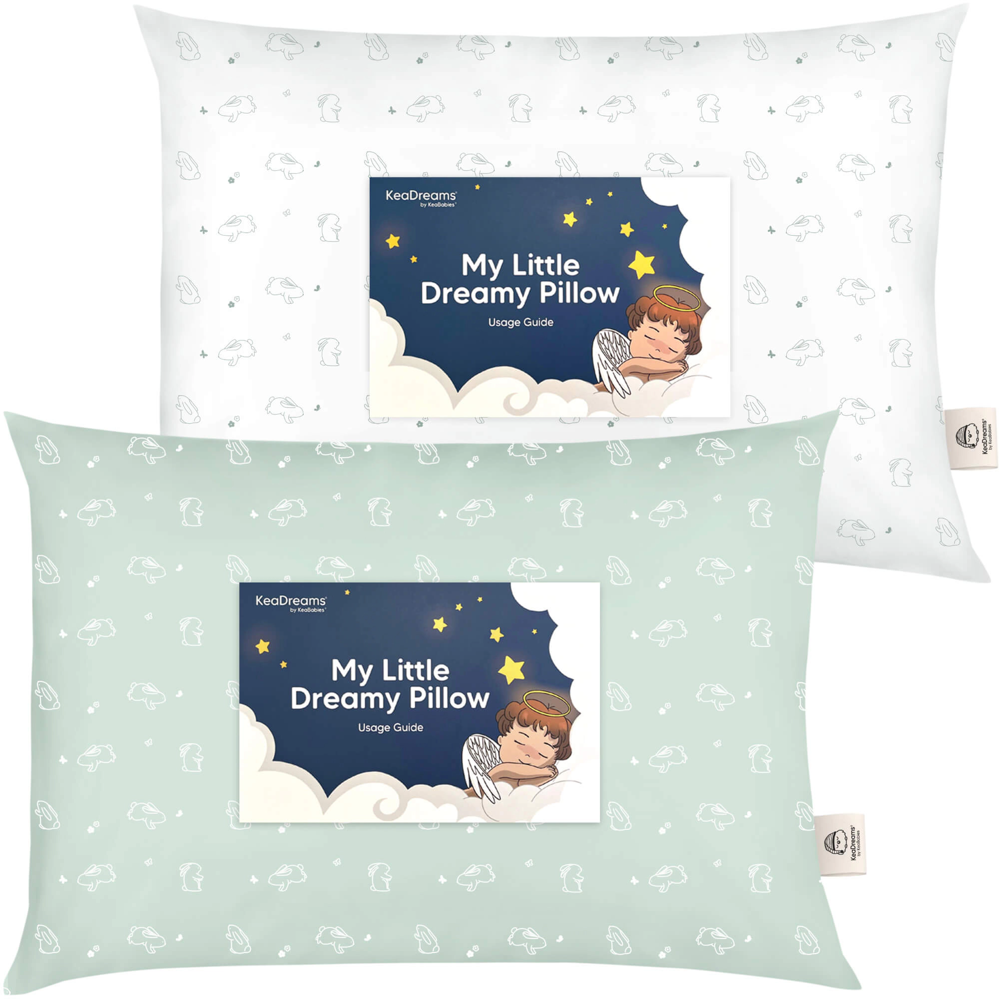 KeaBabies 2-Pack Toddler Pillows Without Pillowcase
