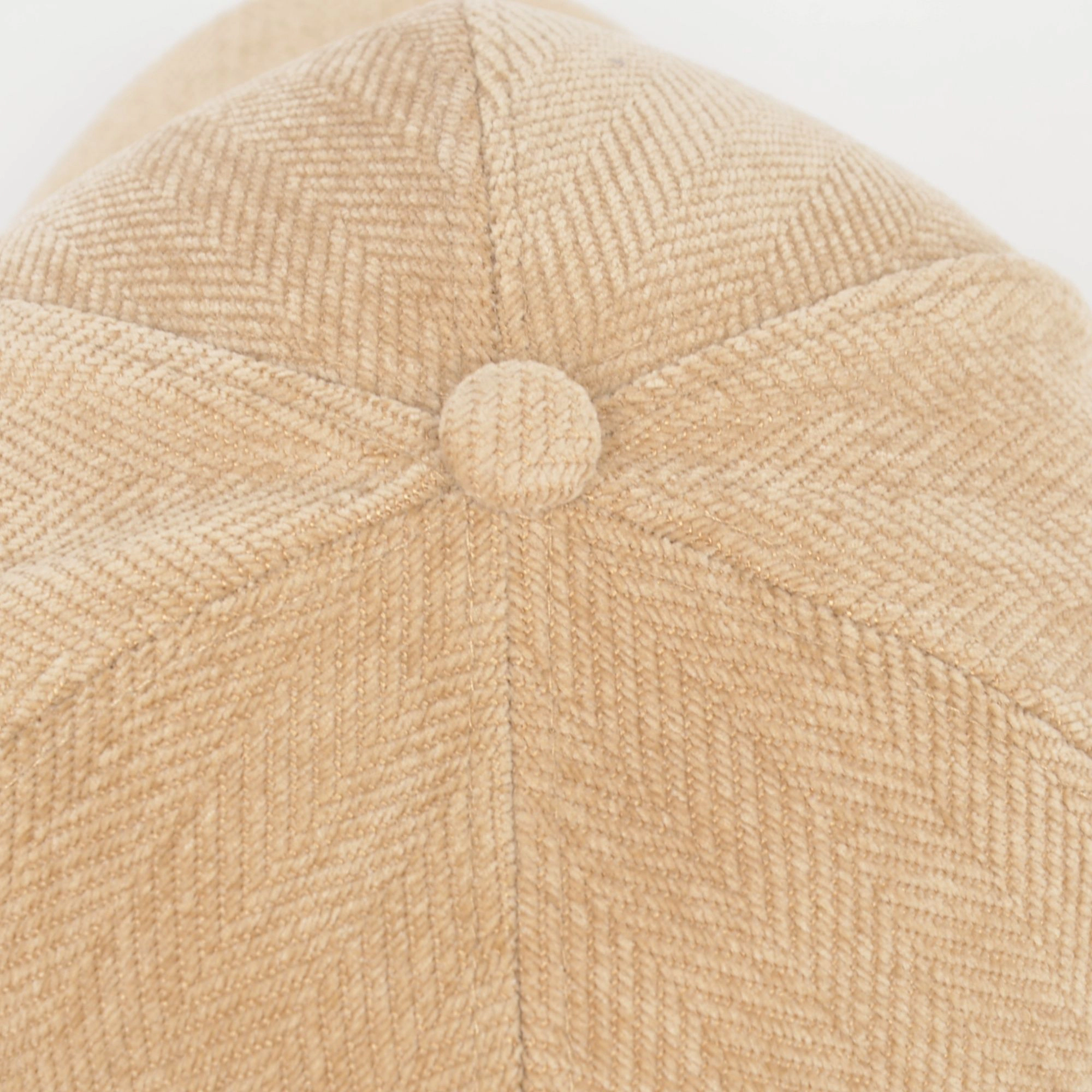 Anna-Kaci Women's Herringbone Baseball Cap with Bow Accent and Curved Brim