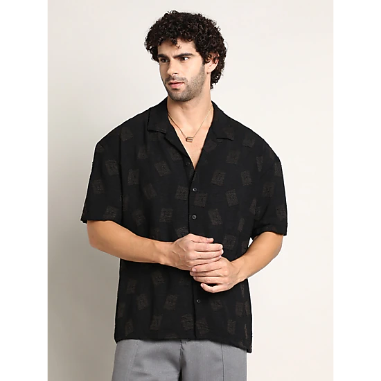 Cahoot Men's Indie-Cuban Oversized Shirt