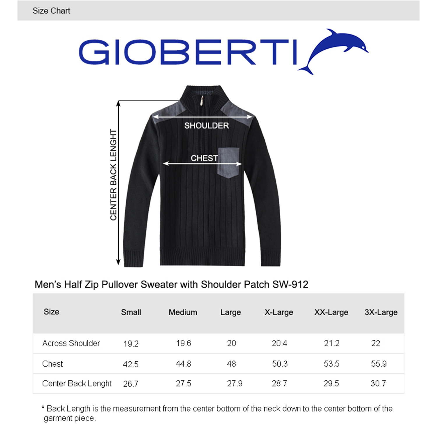 Gioberti Men's Quarter Zip Pullover Knitted Regular Fit Sweater With Soft Brushed Flannel Lining