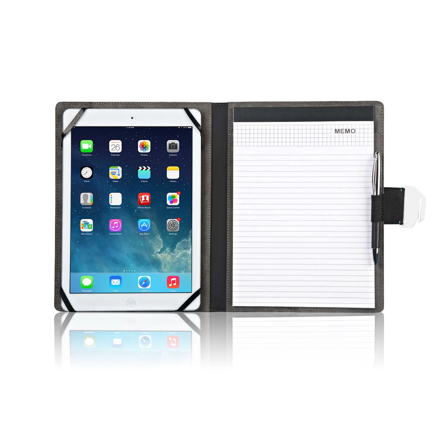 GBruno Tablet Padfolio With Notepad 8x10 Inch