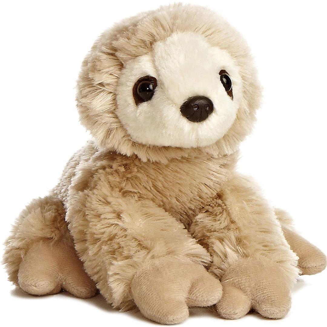 Aurora Mini Flopsie Sloth 8-Inch Stuffed Animal Plush