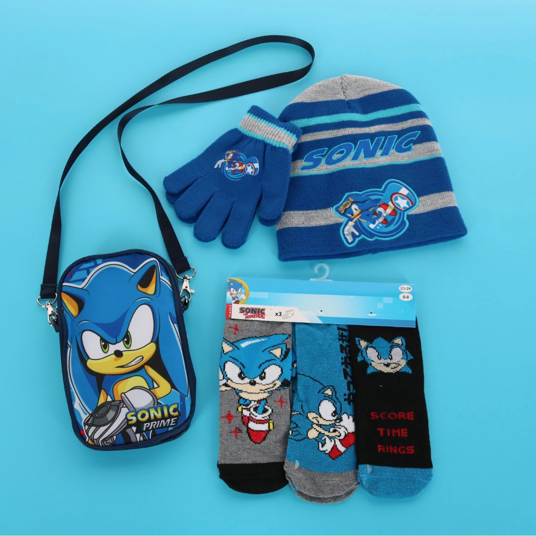 Textiel Trade Boys Sonic the Hedgehog Crossbody Phone Bag