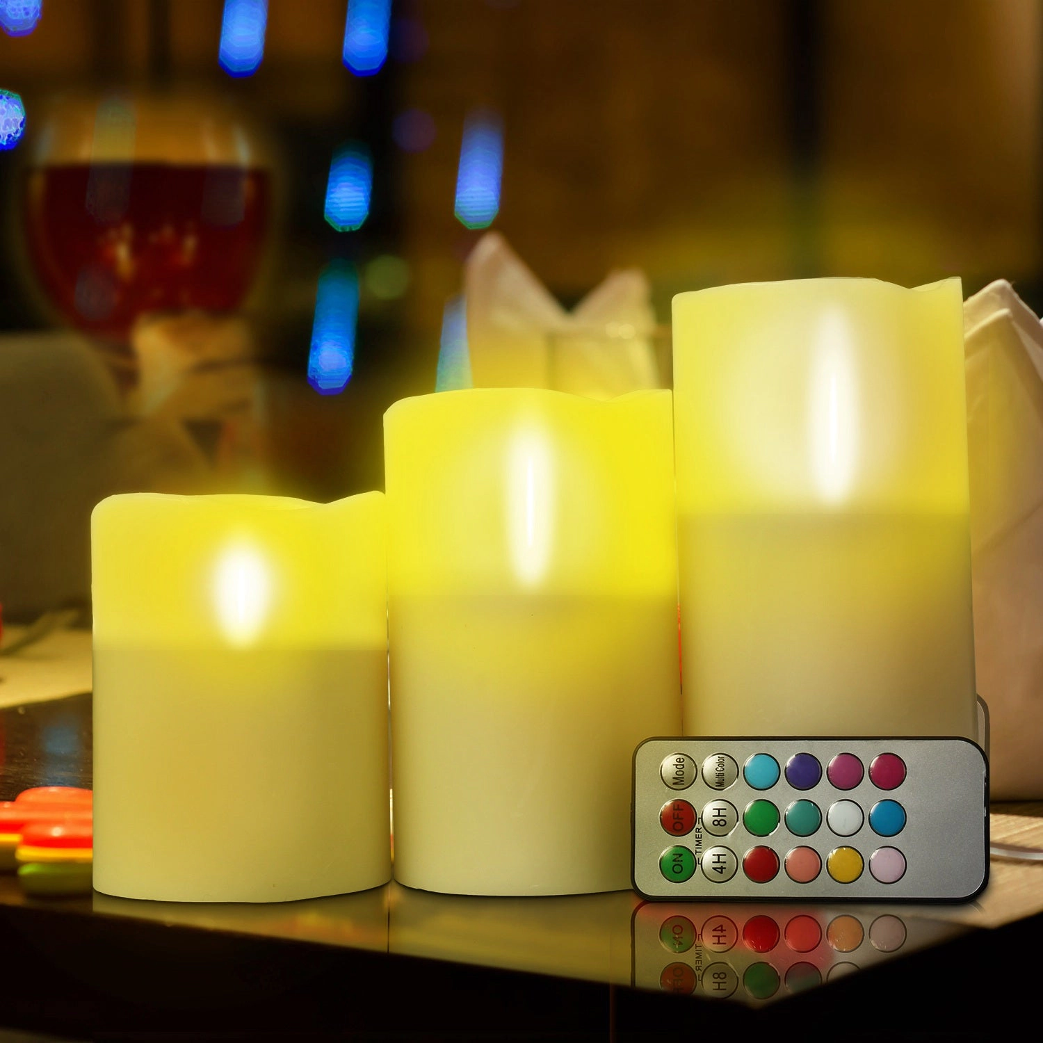 GBruno LED Flameless Candles With Remote Control