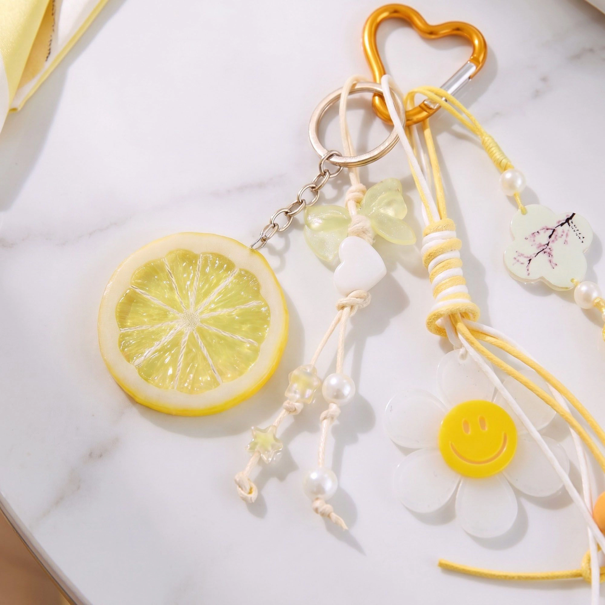 Alilang Womens Bag Charm with Hanging Strap and Decorative Accents