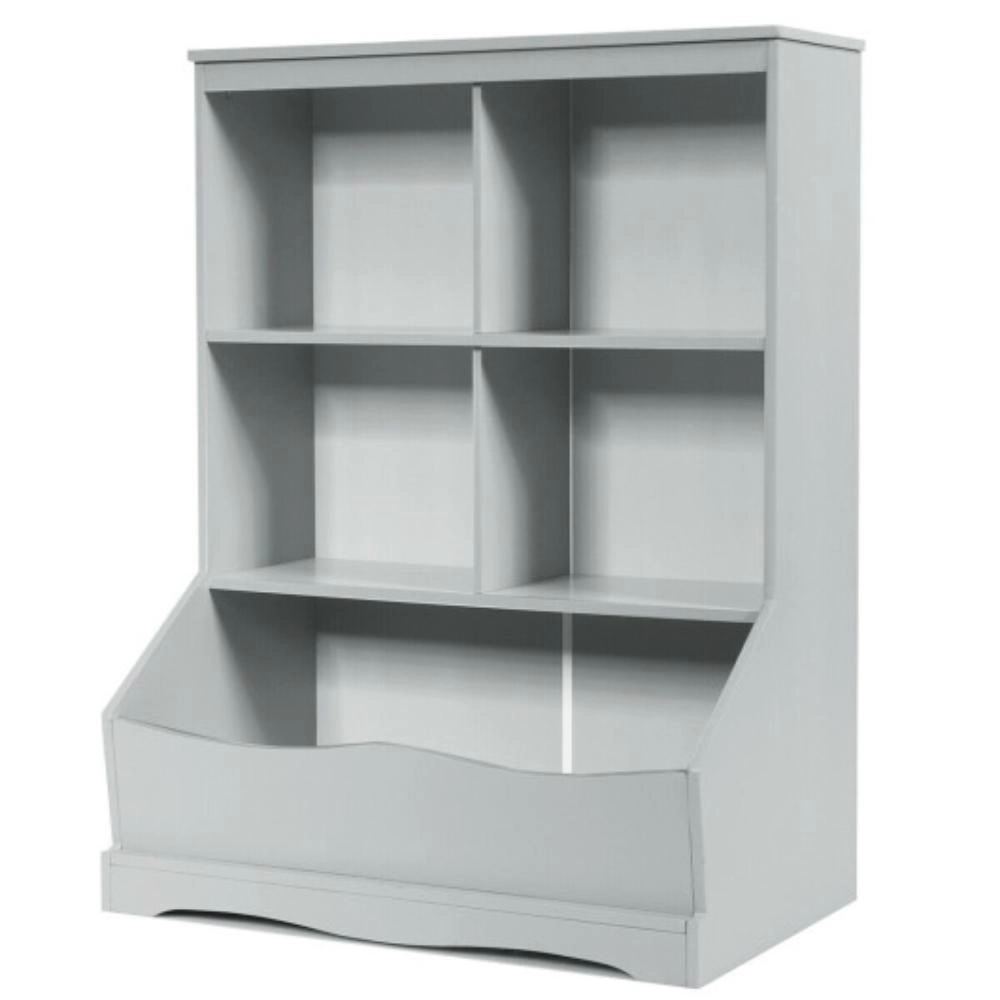 Hivvago 3-Tier Children's Multi-Functional Bookcase Toy Storage Bin Floor Cabinet