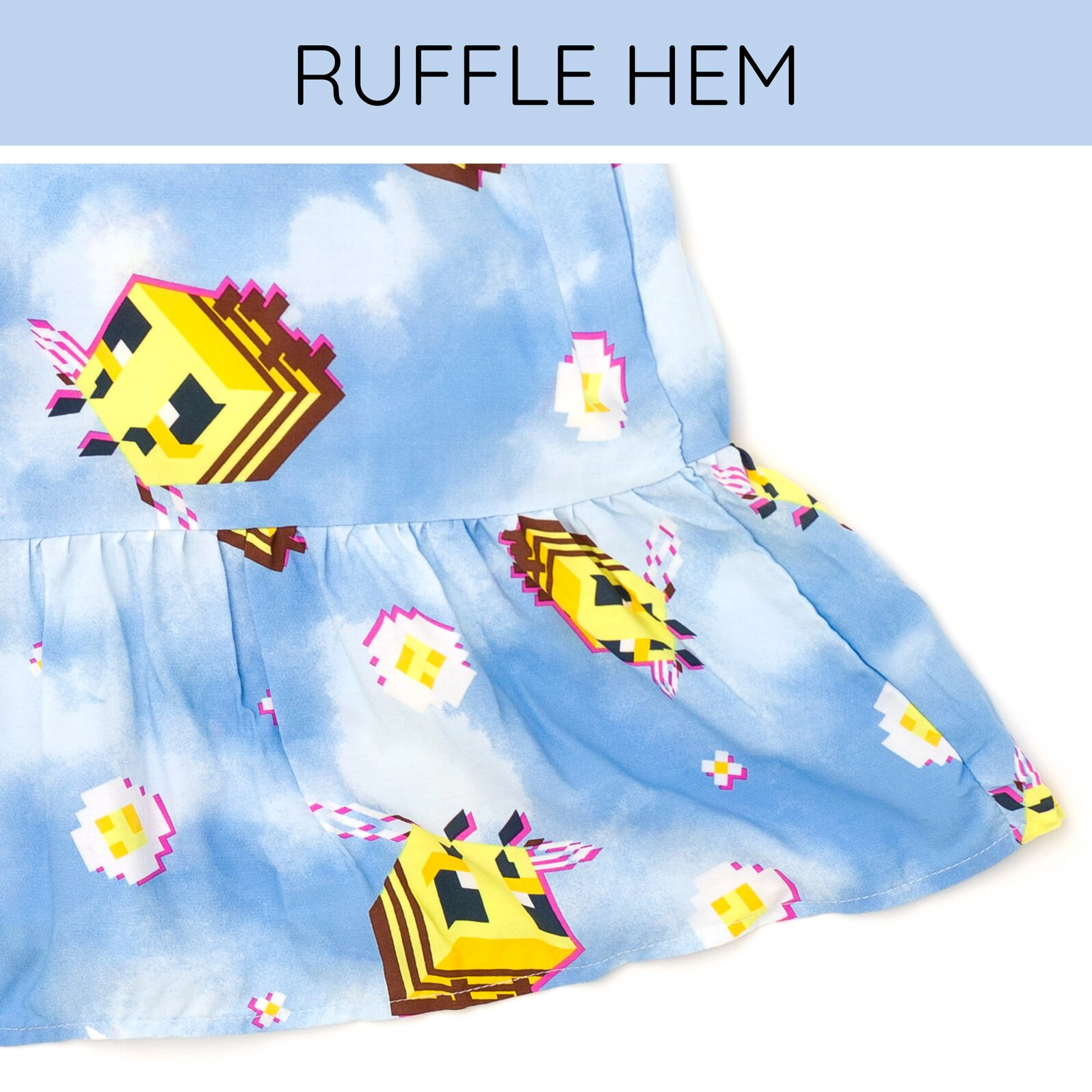 Minecraft Bee Girls' Sleeveless Maxi Dress