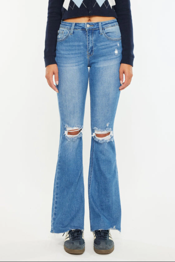 KanCan Women's Essentials High Rise Bootcut Jeans Eva