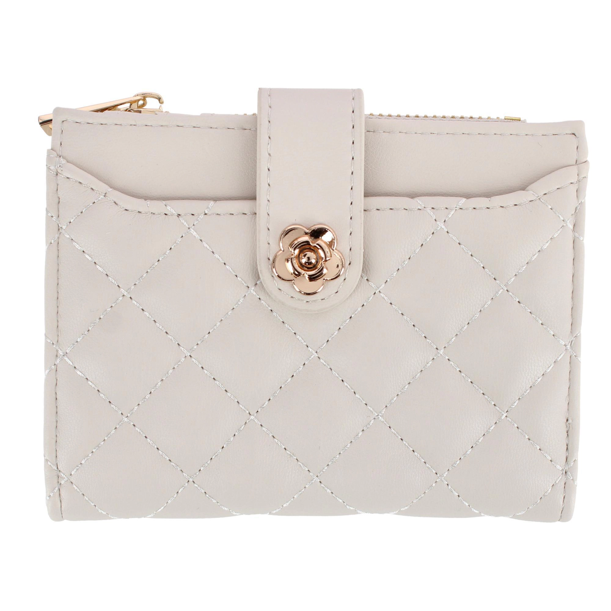 CTM Women's Premium Faux Leather Quilt Quality -Fold Wallet - JCPenney