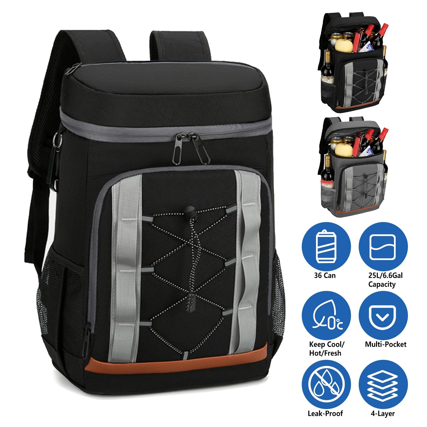 GBruno Insulated 36-Can Cooler Backpack
