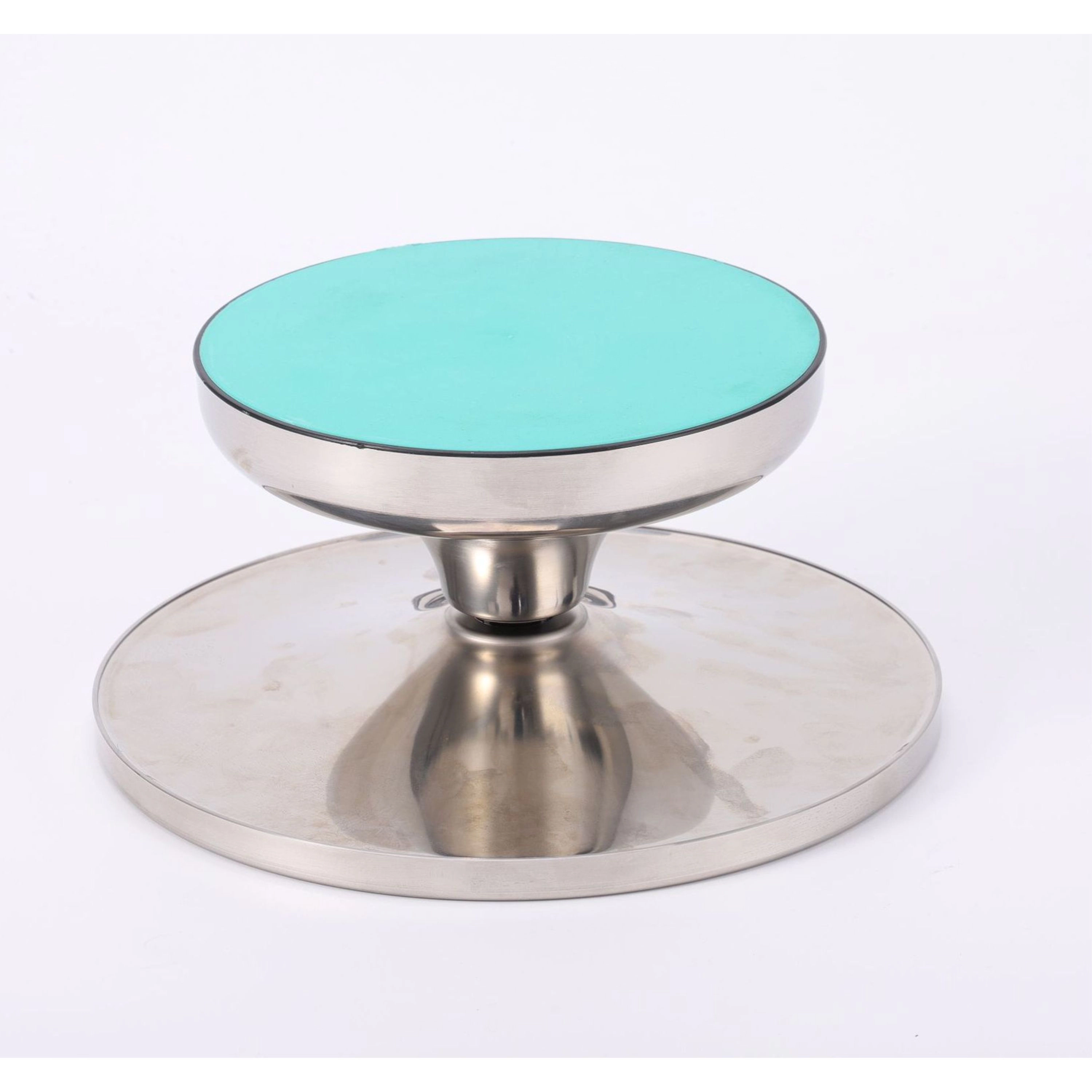 Kitcheniva 12-Inch Premium Stainless Steel Revolving Cake Decorating Turntable Stand With 360 Rotation