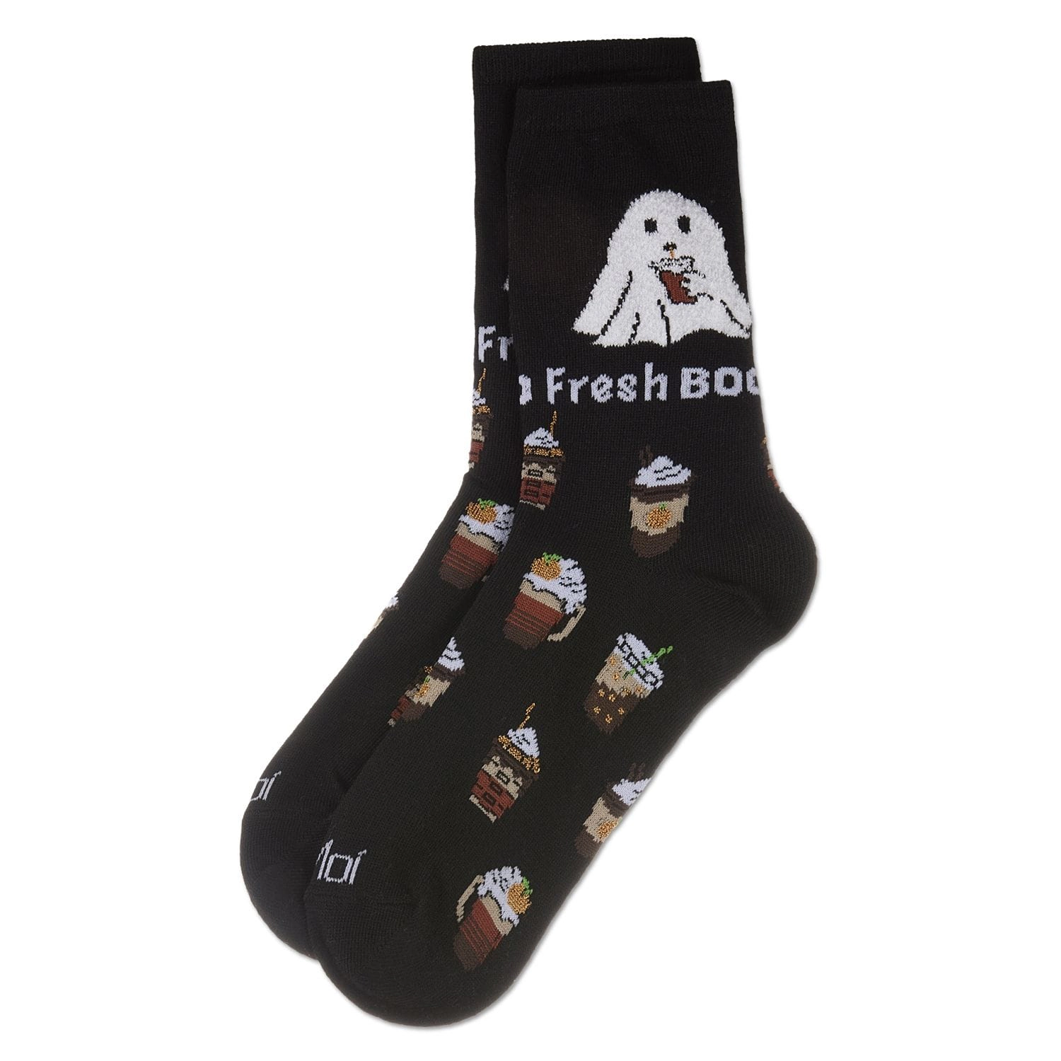 MeMoi Women's Fresh Boo Holiday Crew Socks