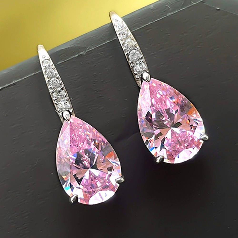 Simple Luxury Waterdrop Cubic Zirconia Dangle Earring