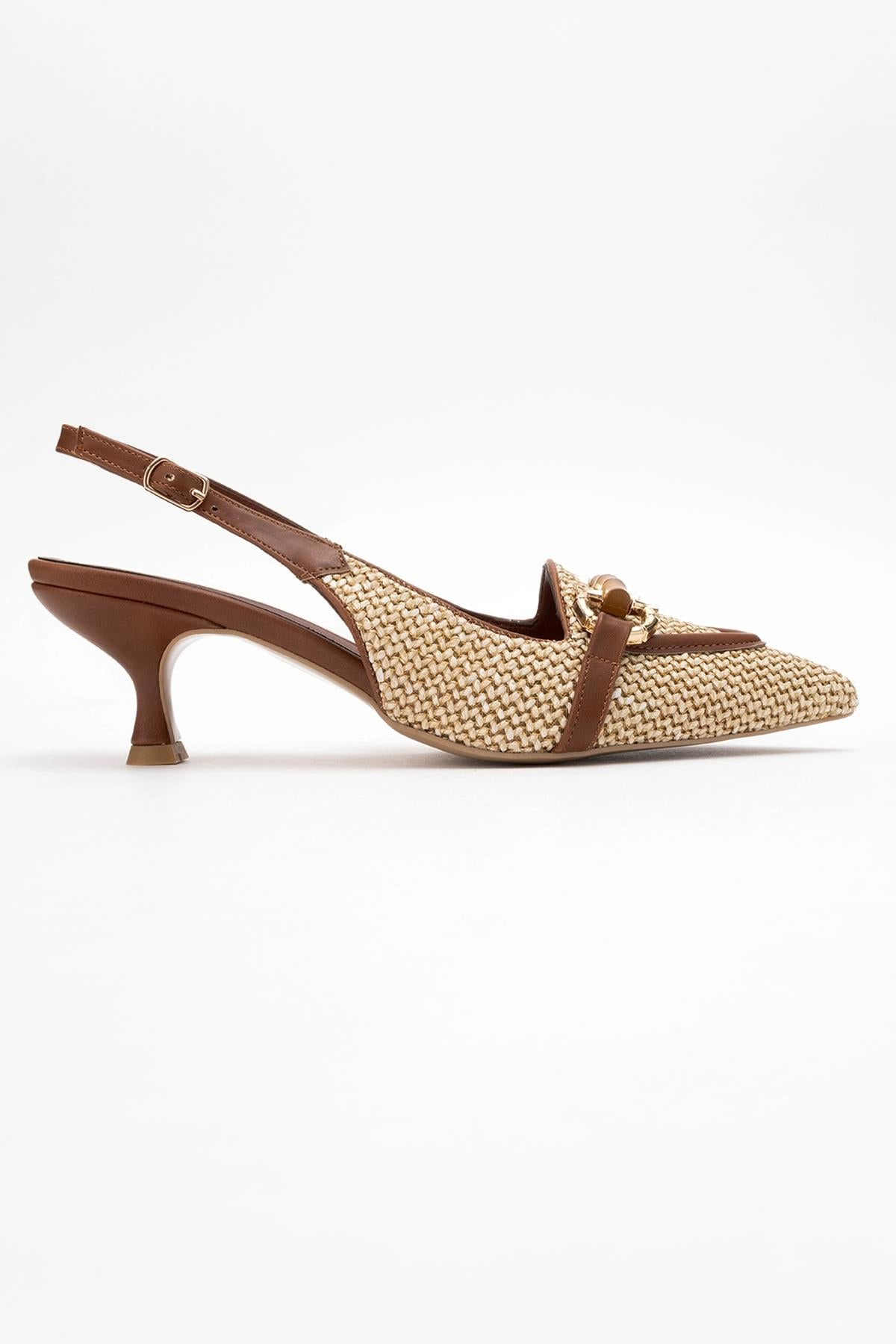 Prologue Shoes Womens Osca Pointed Toe Buckled Slingback Pump