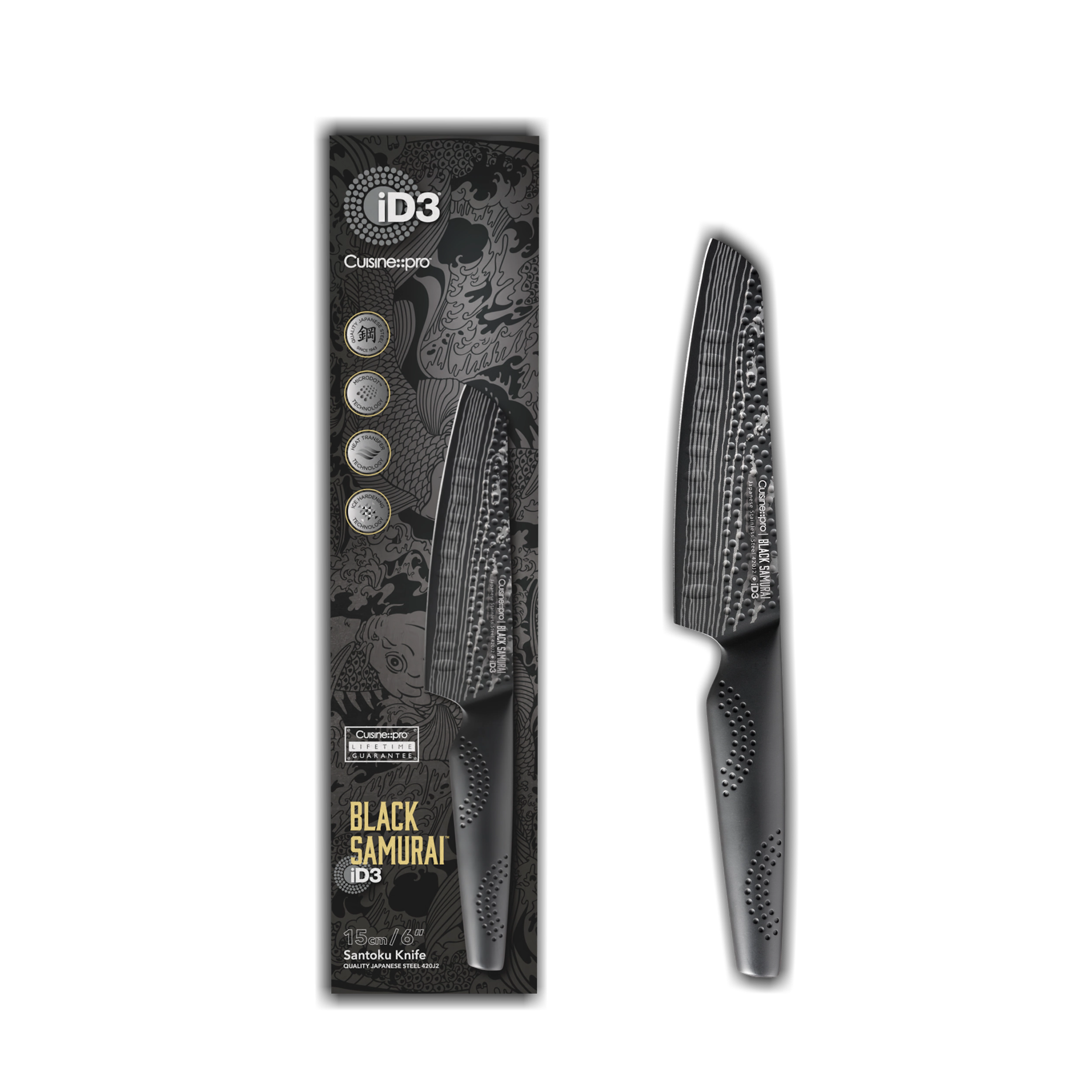 Cuisine::pro® iD3® BLACK SAMURAI Santoku 6"