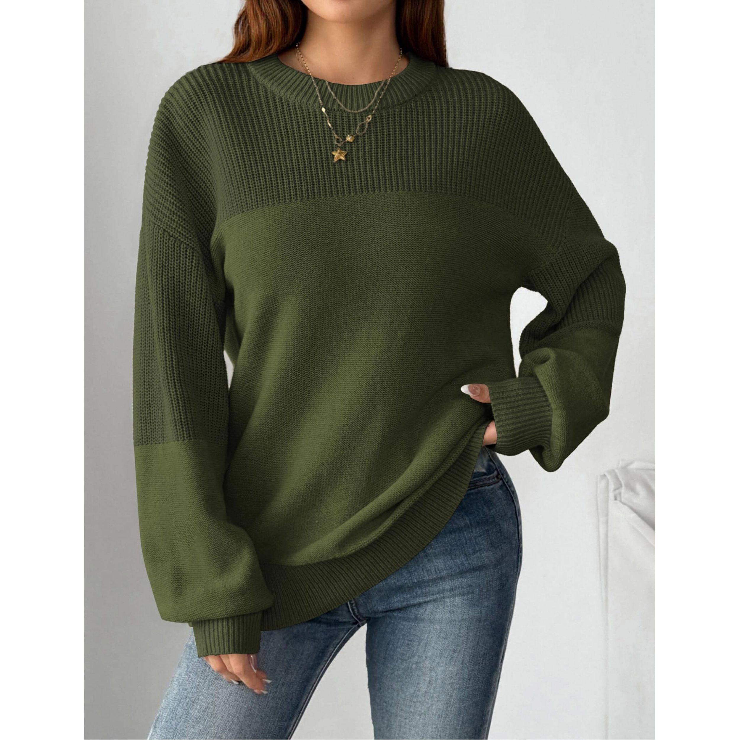 Zeagoo Women's Crewneck Long Sleeve Top