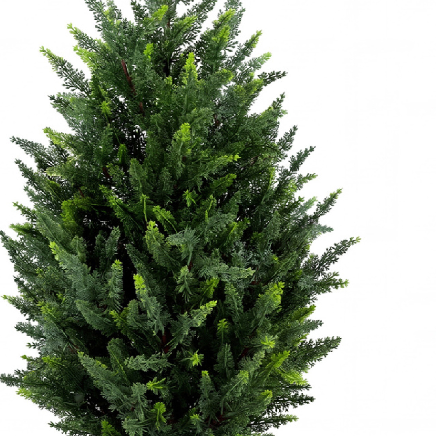 Slickblue Faux Cypress Topiary Trees Set of 2 with Ground Spikes Outdoor Decor