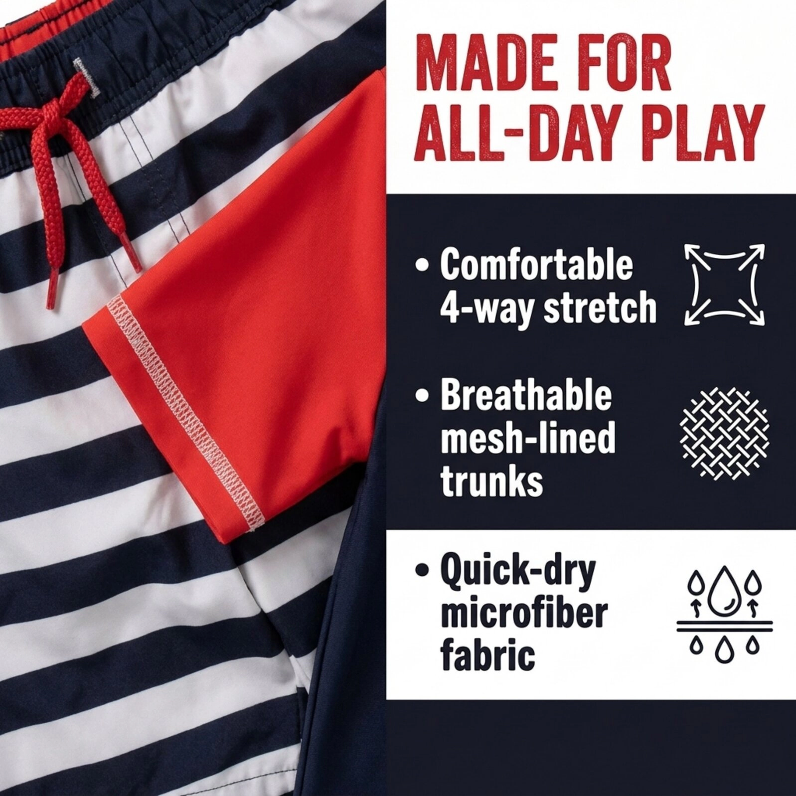 Disney Boys' 2-Piece Rash Guard and Swim Trunks Set