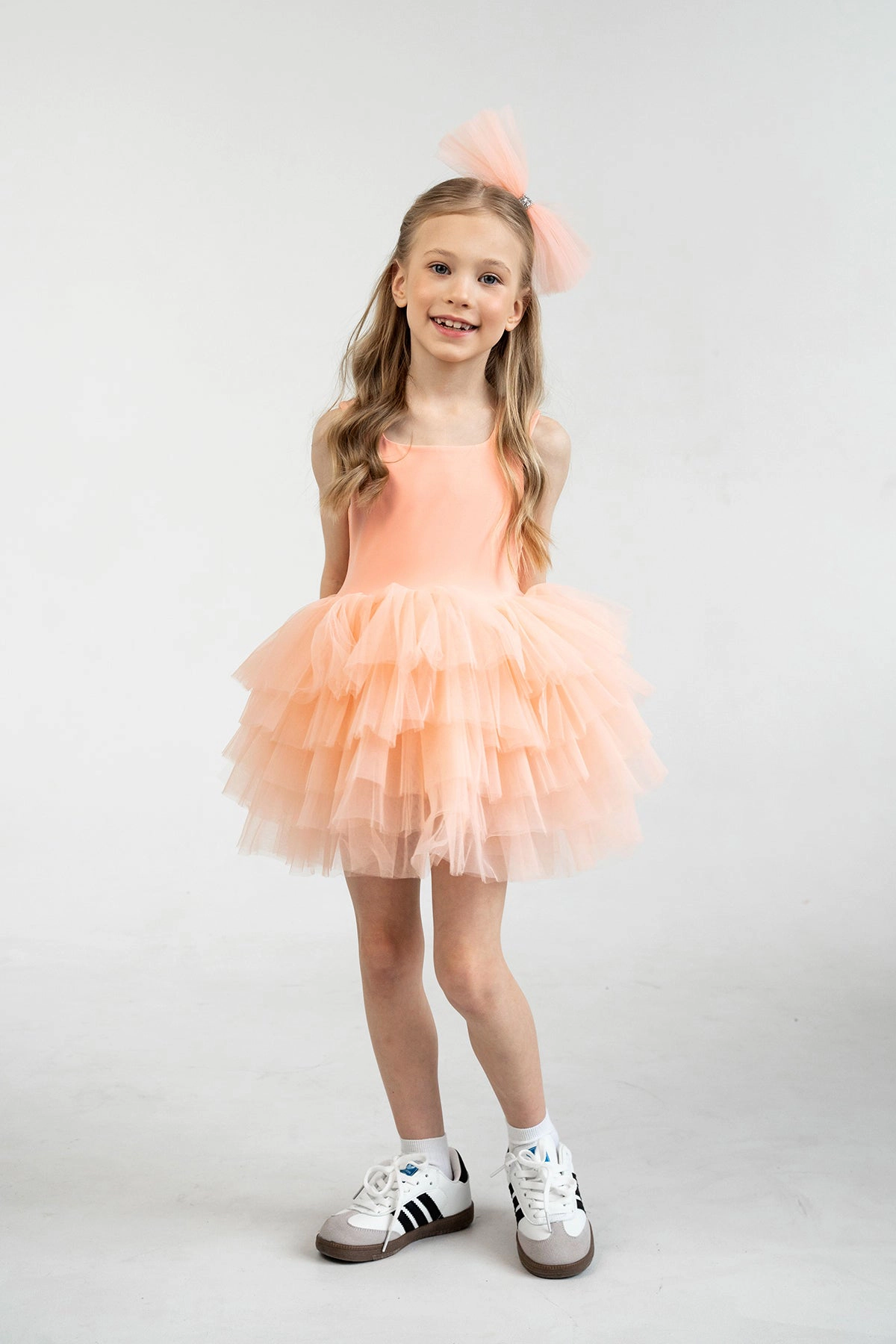 Mini Celebrities Girls Salmon Sunset Tutu Dress