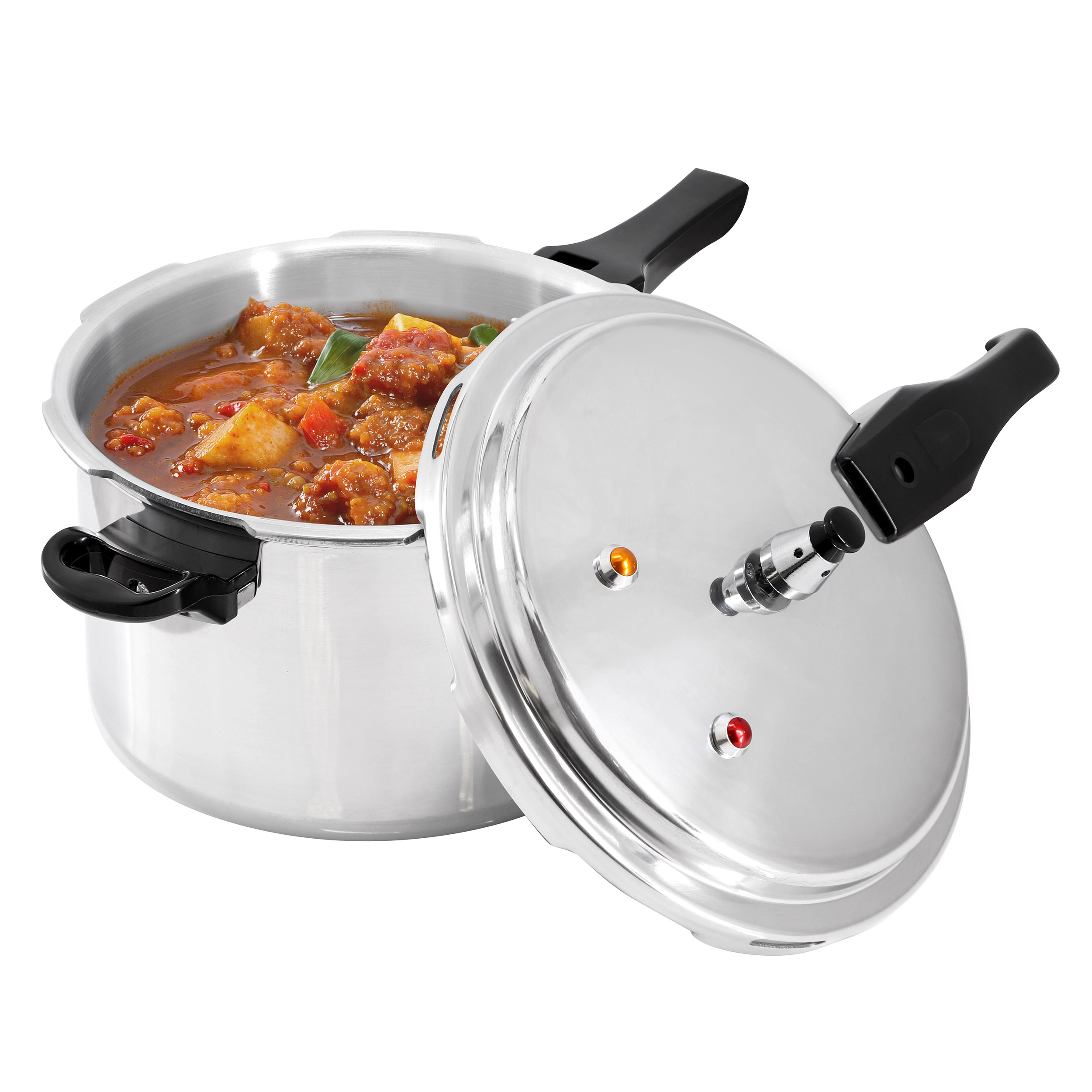 MegaChef Quart Aluminum Stovetop Pressure Cooker