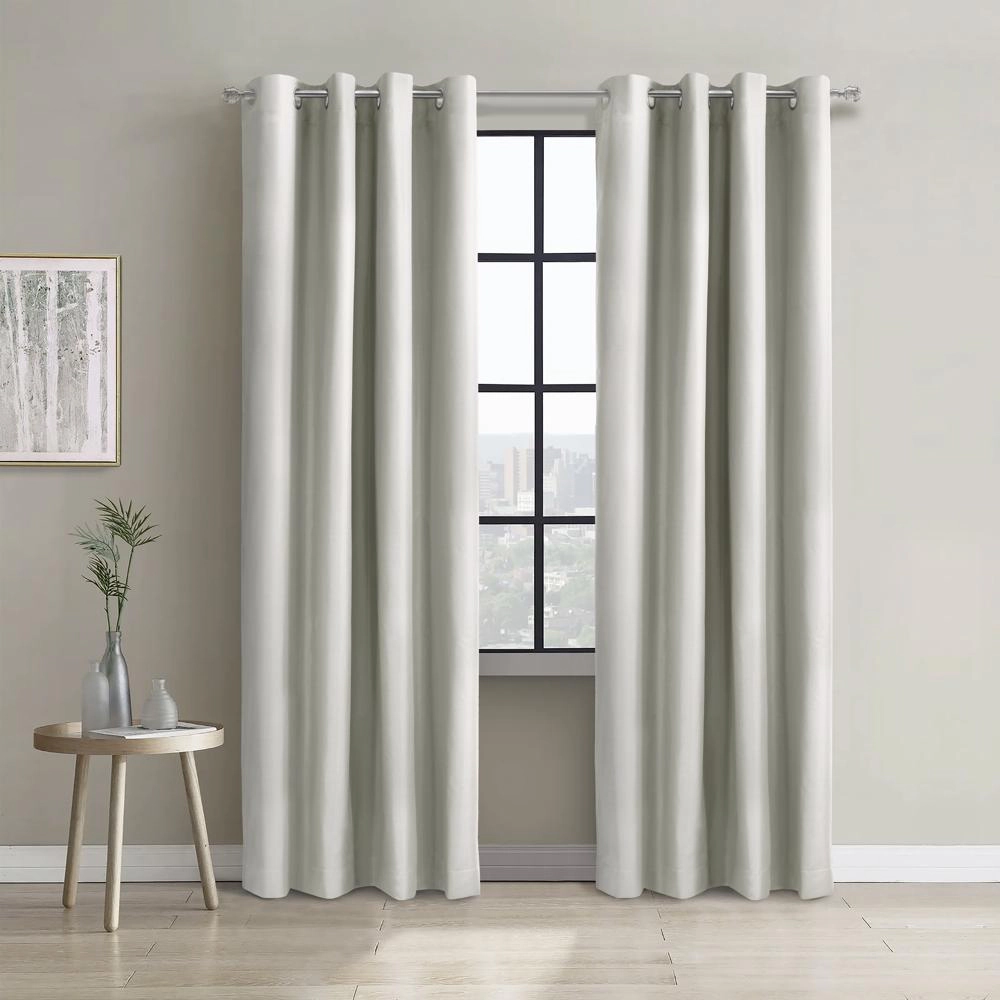 Thermaplus Alpine Blackout Premium Stylish and Functional Grommet Curtain Panel 52" x 95" White