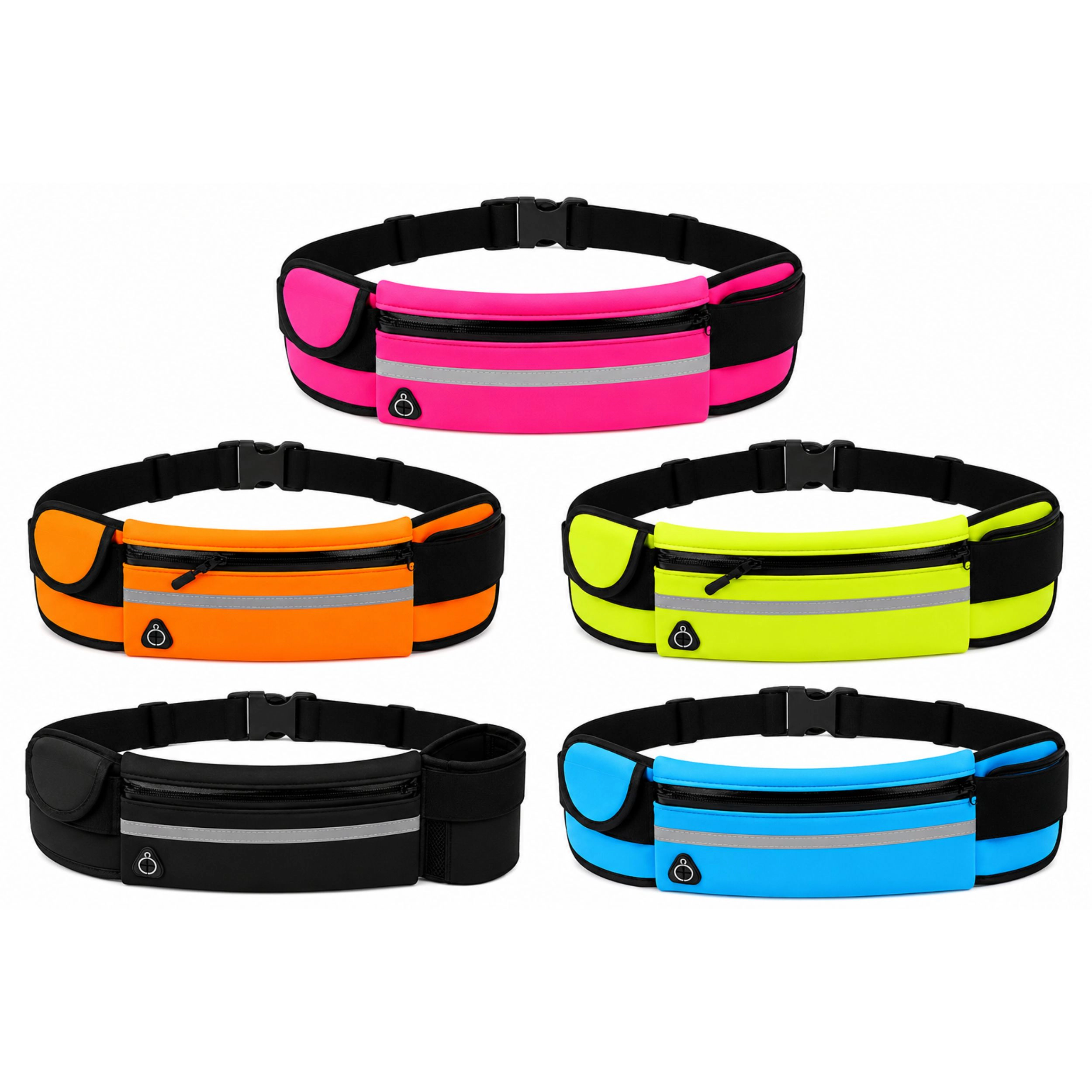 Home Collection Adjustable Running Belt Water Resistant Waist Pack