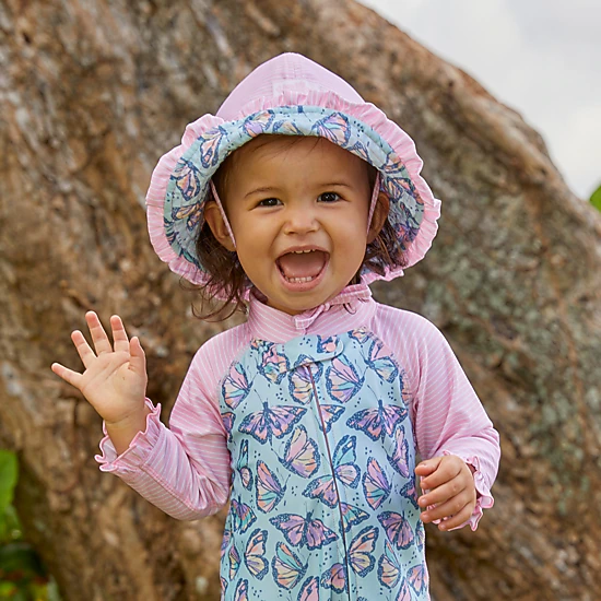UV Skinz Baby Girl's Reversible Sun Hat