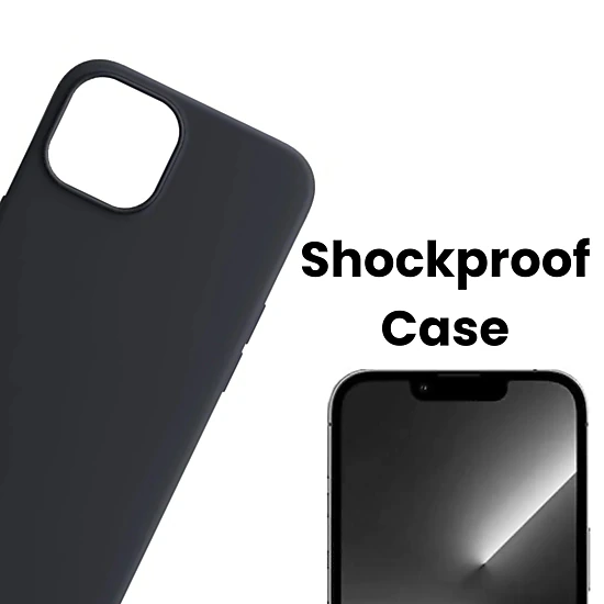 Qixxronics Cellphone Case for iPhone 13 Pro Max Silicone Case Shock-Absorbent Protective Phone Cover