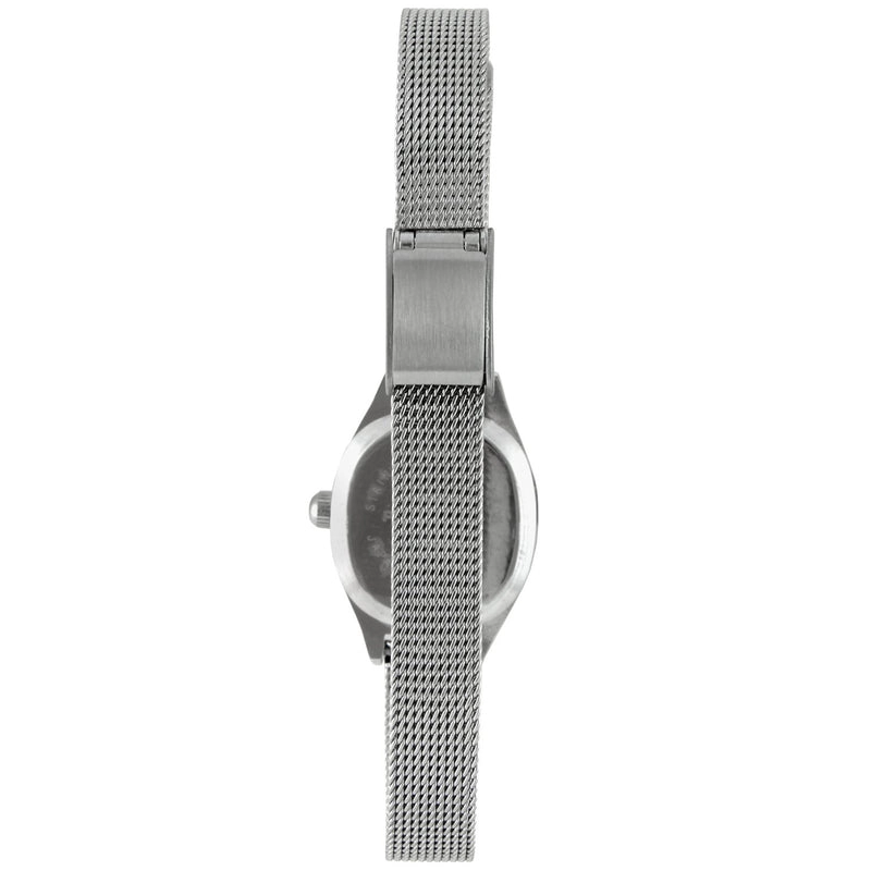 Peugeot Women's Blue Dial  Sun Moon Watch 30x20mm Calendar Mesh Bracelet