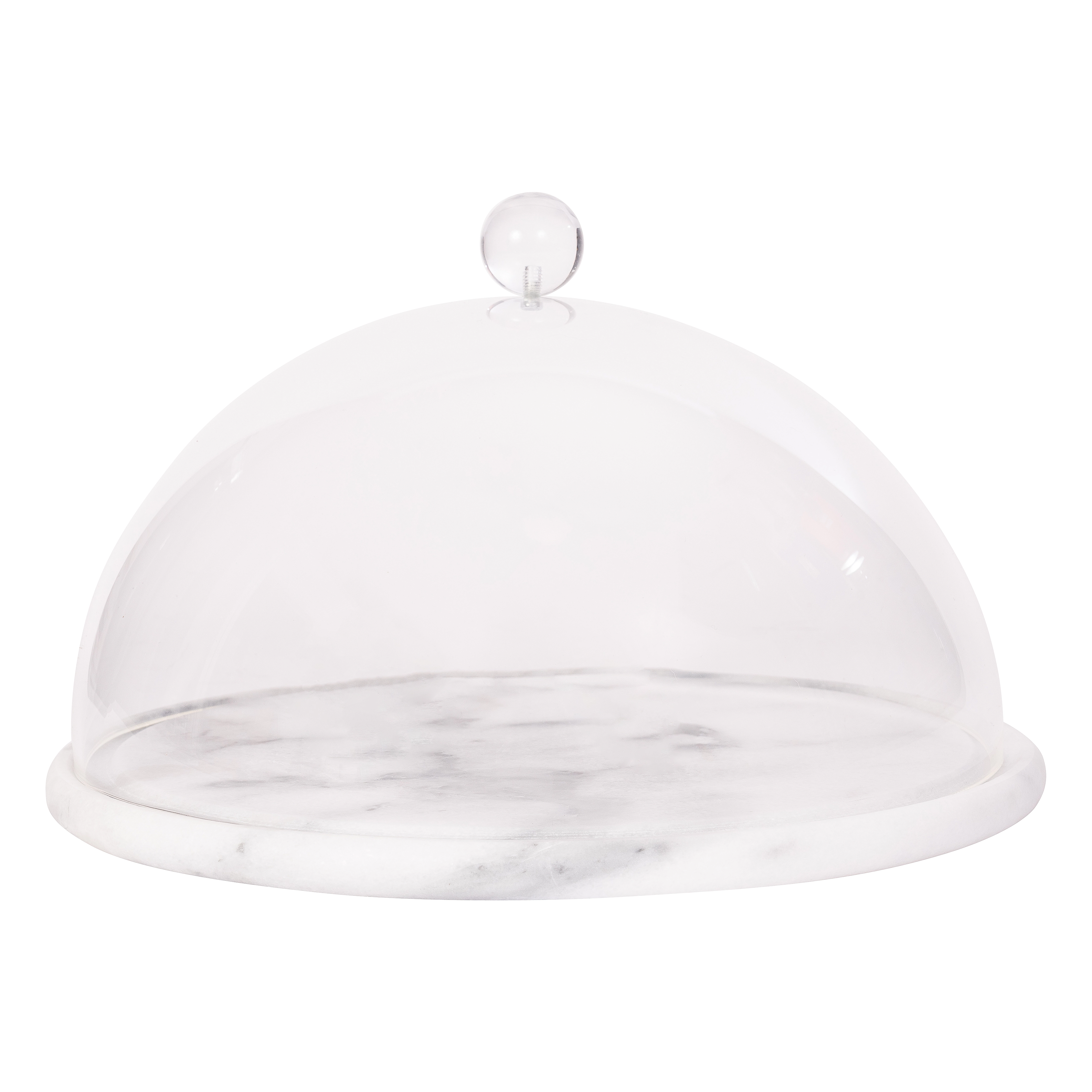 Saboga Home™ Marble Plate with Acrylic Dome