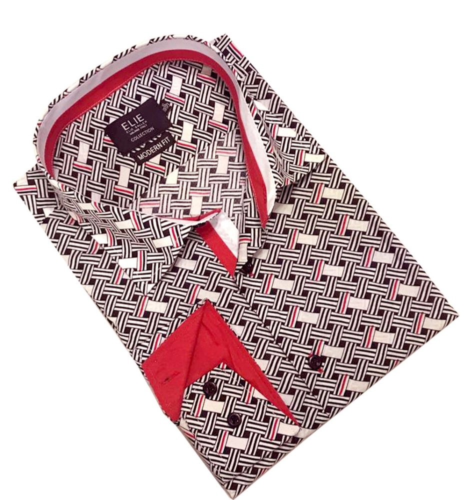 Elie Balleh Boys Slim Fit Print Button-Down Shirt
