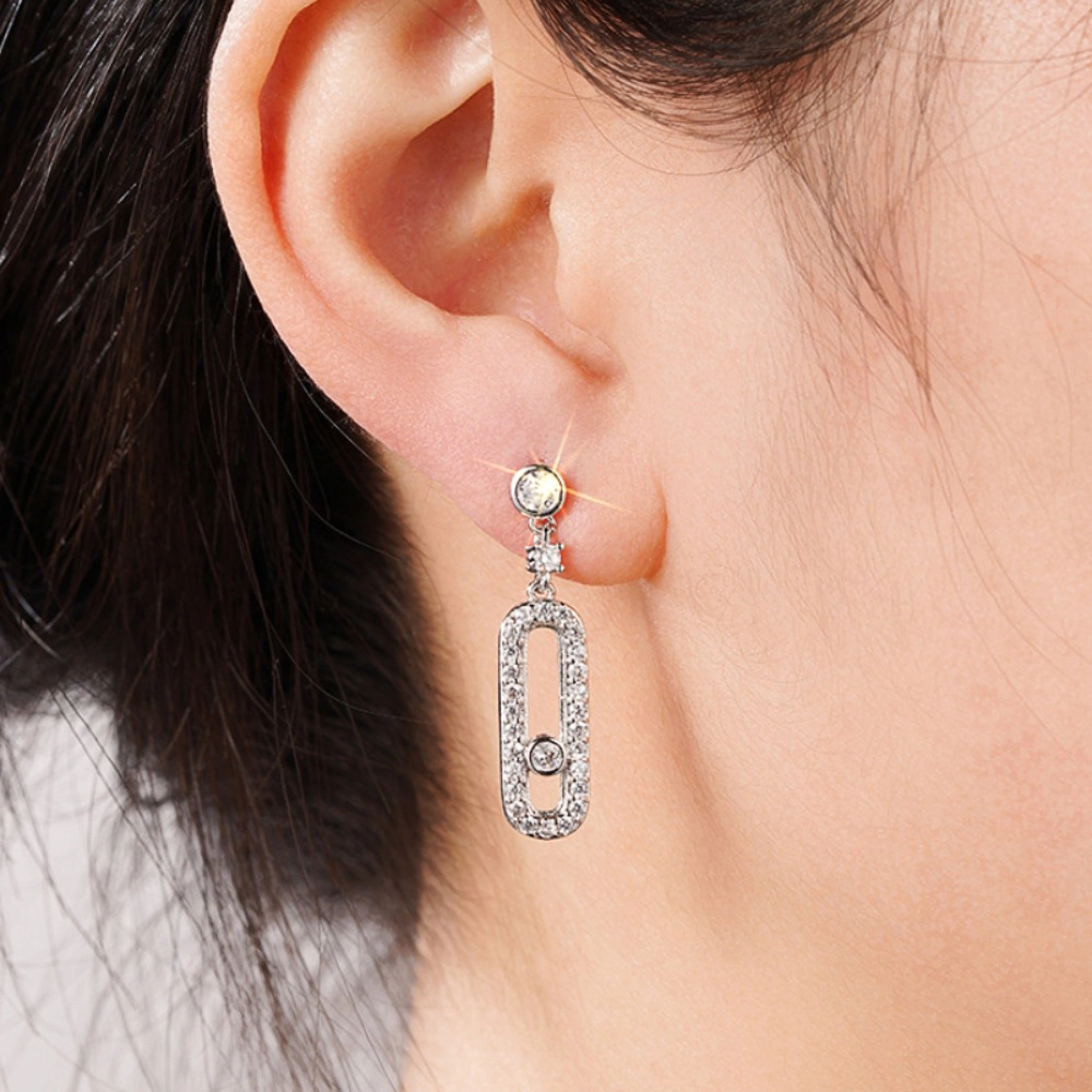 Exquisite Oval Dangle Pendant Earrings for Women