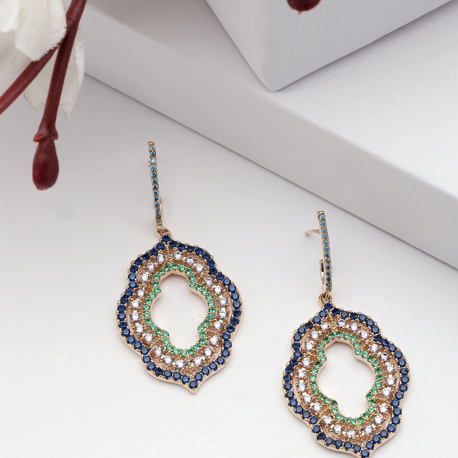 AGP PARIS Womens Diva Cloud Drop Earrings
