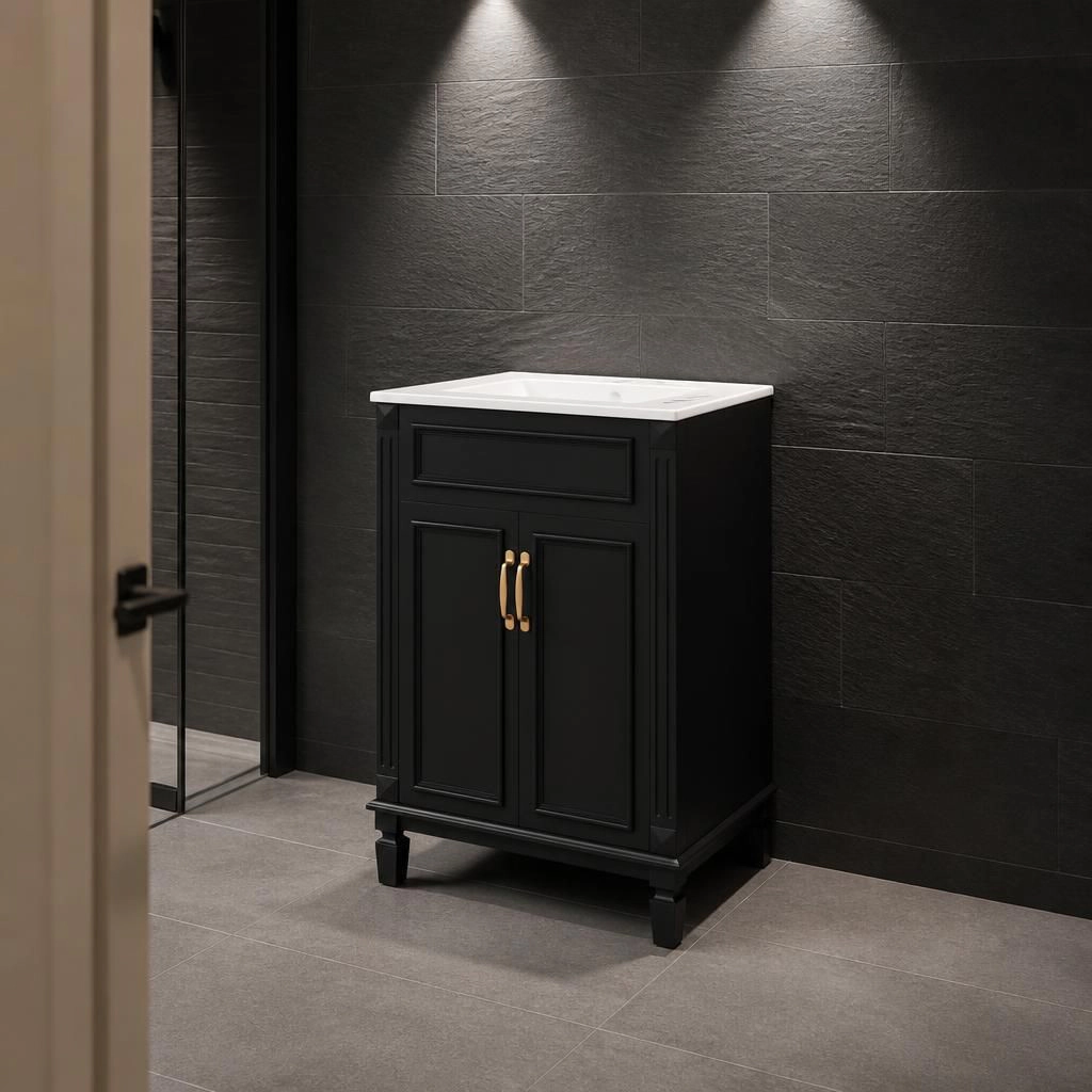 ELEMENT ACE 24 Inch Bathroom Vanity with Ceramic Top