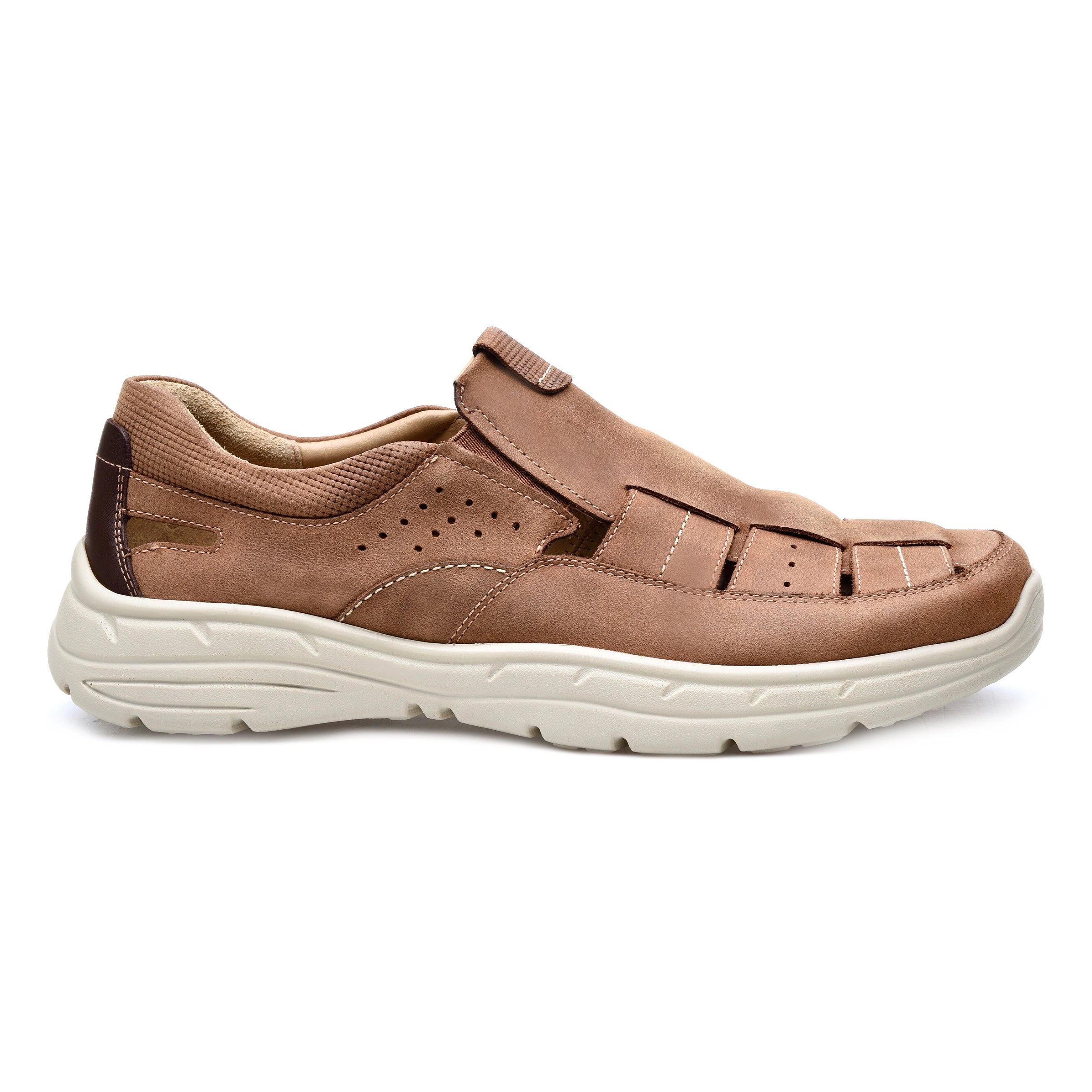 Pazstor Men's Closed-Toe Leather Fisherman Sandals Abdiel