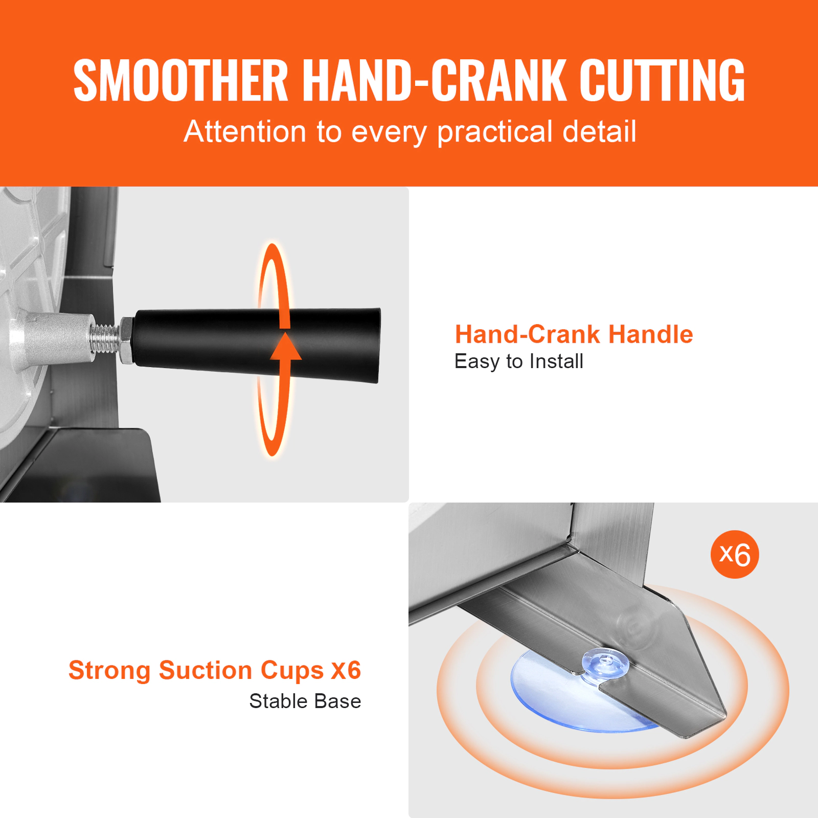 HONGGE Adjustable Commercial Vegetable Fruit Slicer, 0-0.5" / 0-12mm Thickness, Stainless Steel Food Cutter for Cucumber