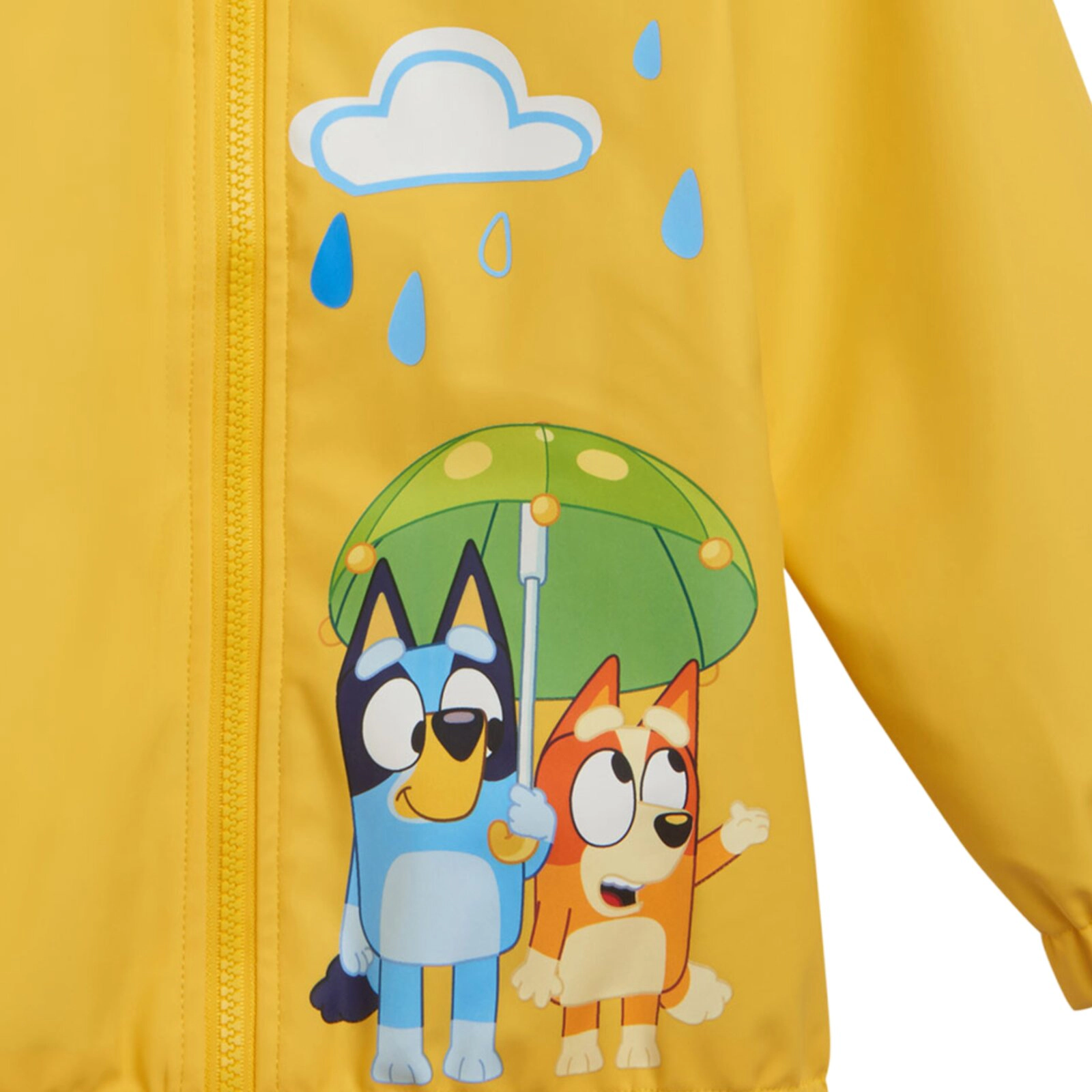 Bluey Zip-Up Hooded Rain Jacket