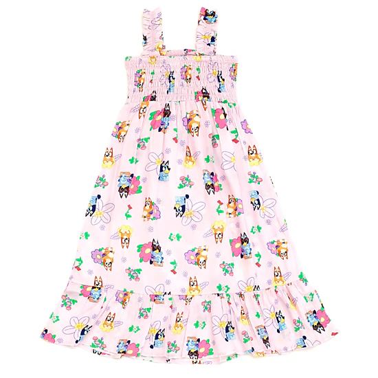Bluey Girls' Sleeveless Maxi Dress