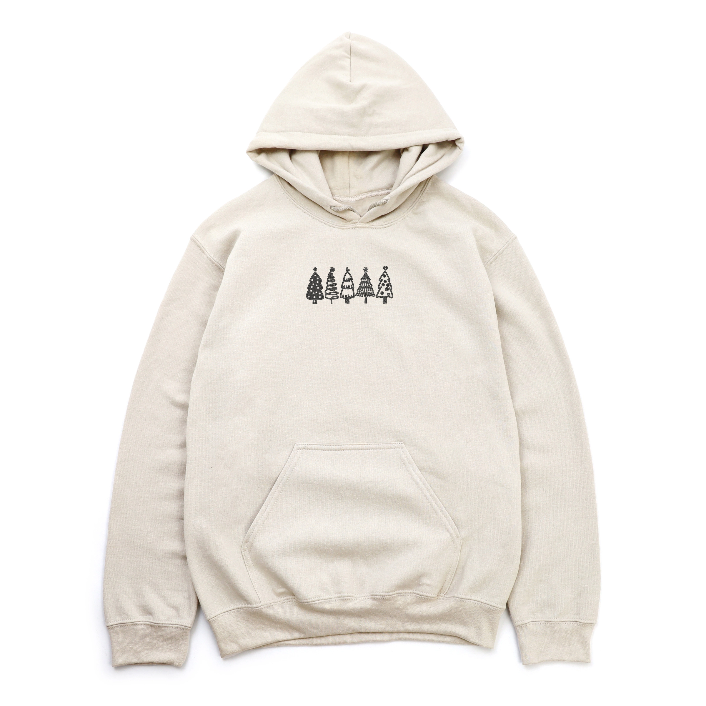 Simply Sage Market - Embroidered Christmas Trees Women's Graphic Hoodie
