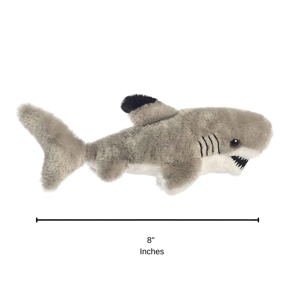 Aurora Mini Flopsie Black-Tipped Shark 8-Inch Stuffed Animal Plush