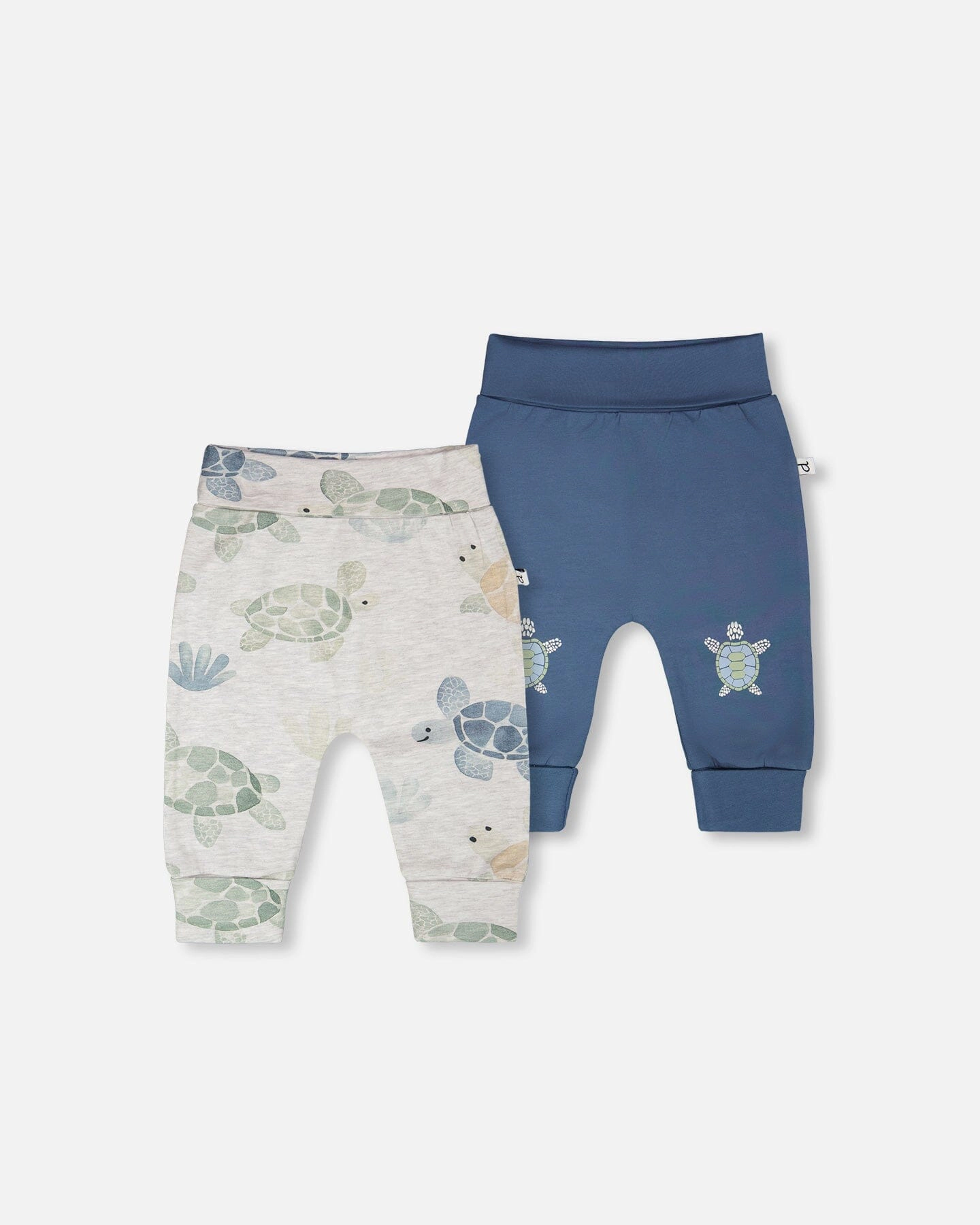 Deux par Deux Boys 2 Pack Organic Cotton Jersey Evolutive Pants