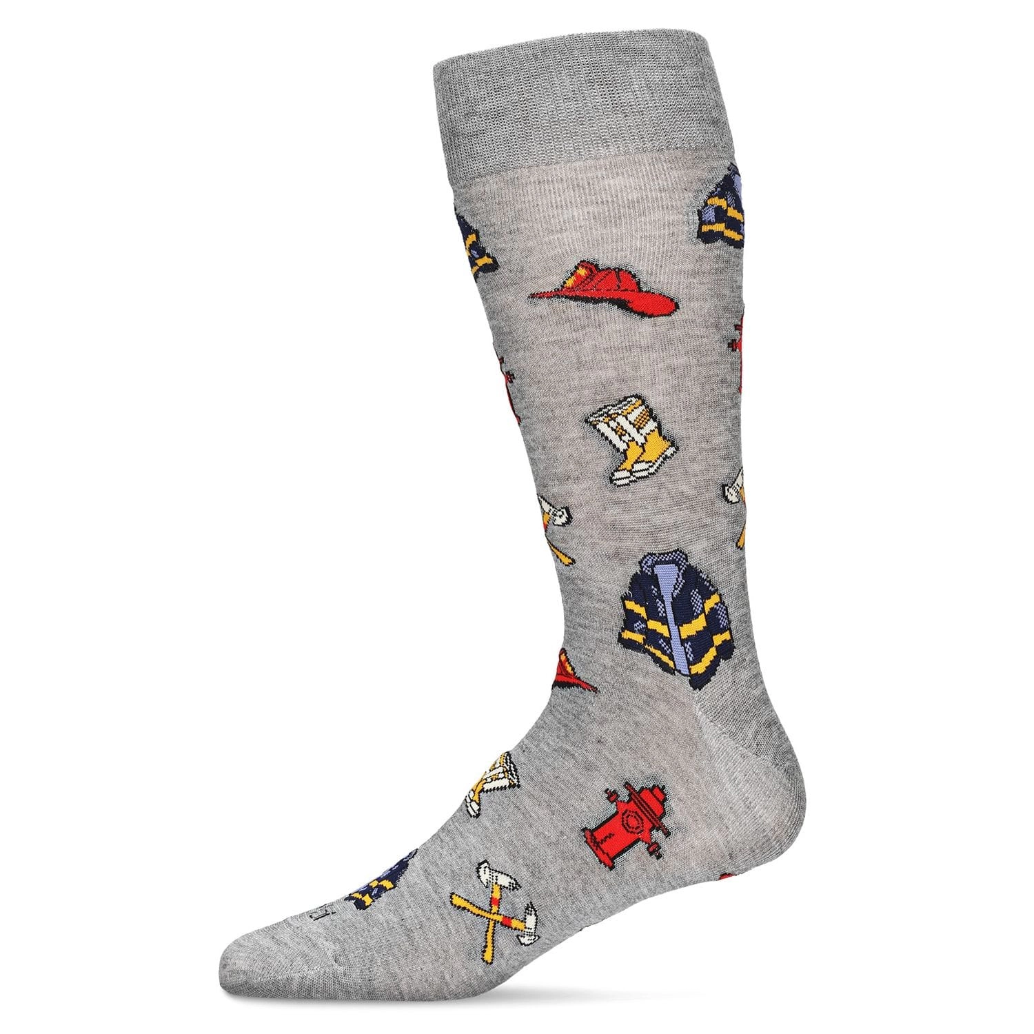 MeMoi Men's Firefighter Bamboo Crew Socks