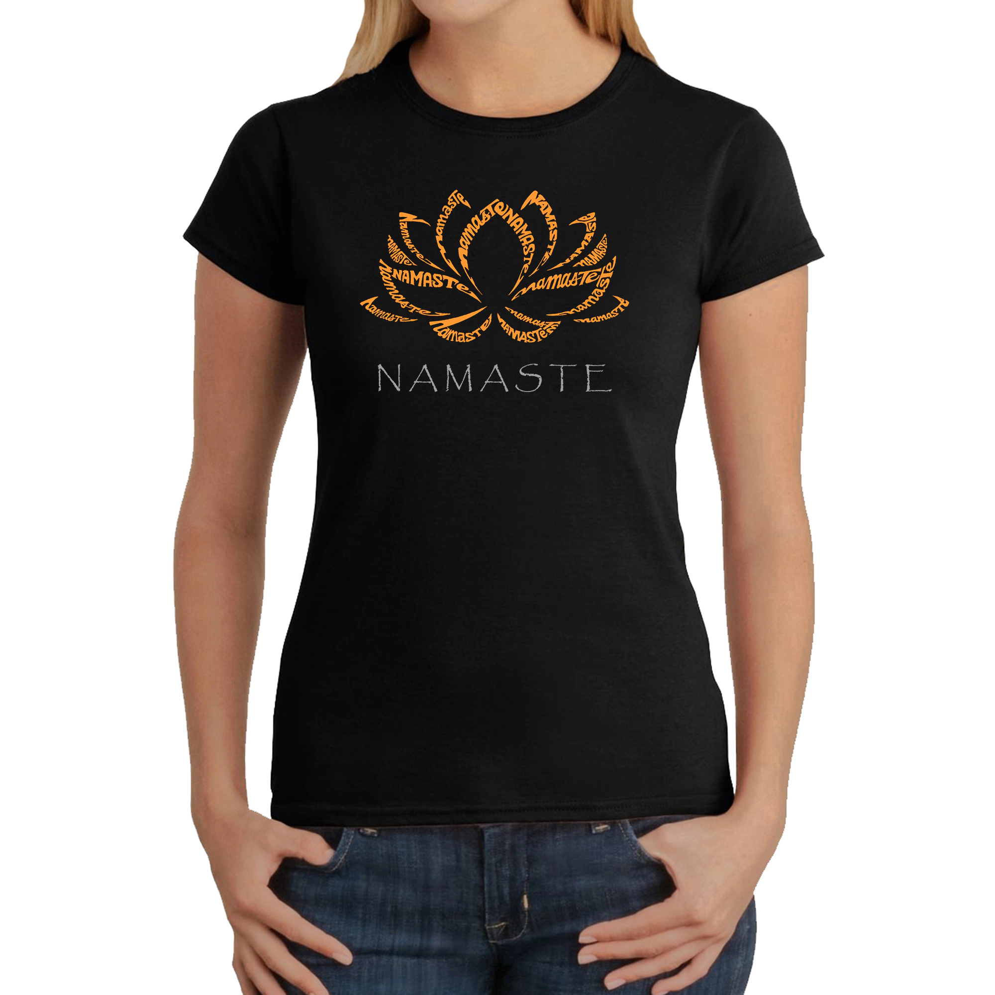 LA Pop Art Women's Word T-Shirt - Namaste