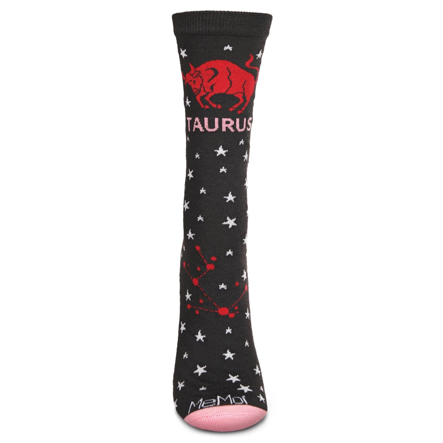 MeMoi Women's Taurus Zodiac Sign Crew Socks