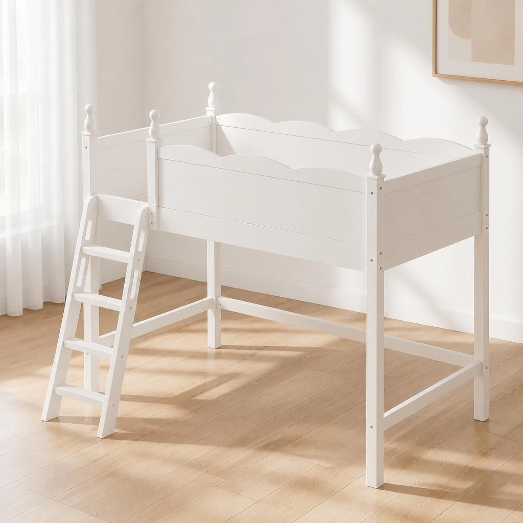 GOODSILO Solid Wood Twin Platform Bed Frame