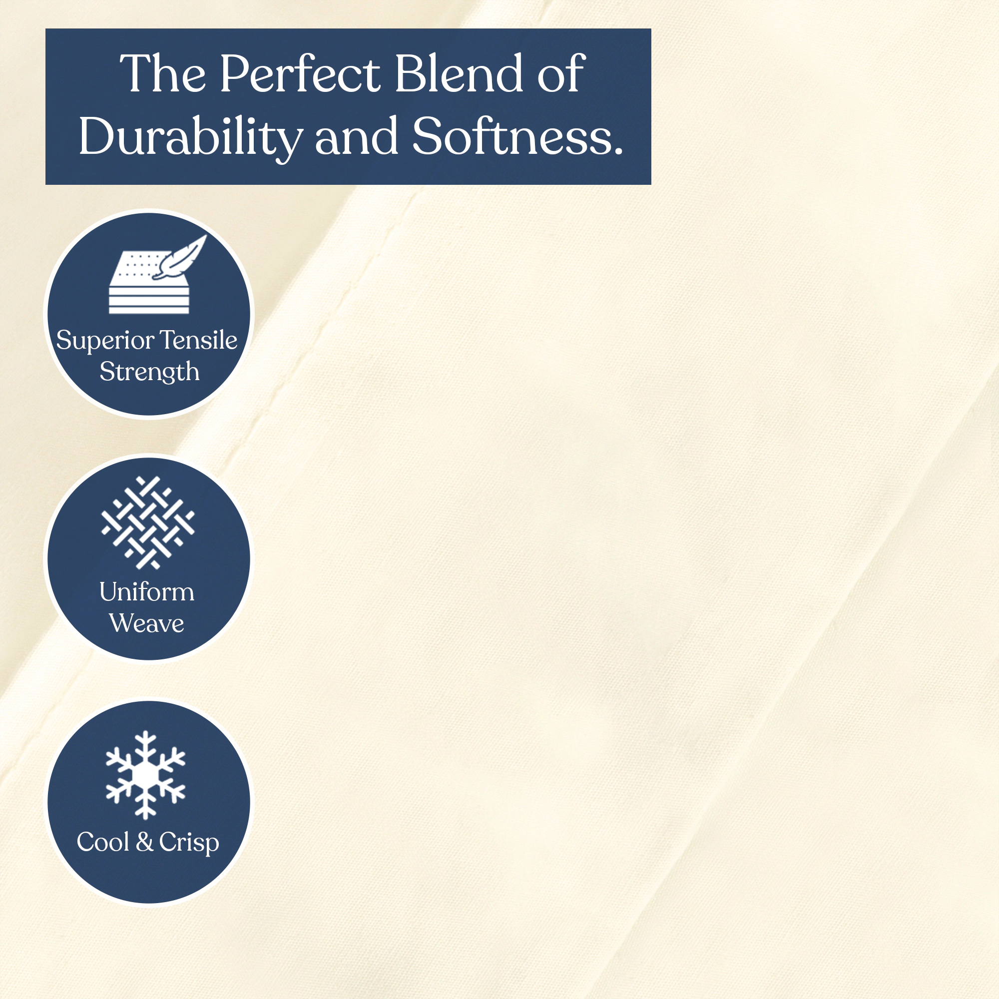 Delara 100% Organic Cotton Percale Flat Sheet, 400 Thread Count GOTS Certified, Moisture Wicking Breathable Bedding