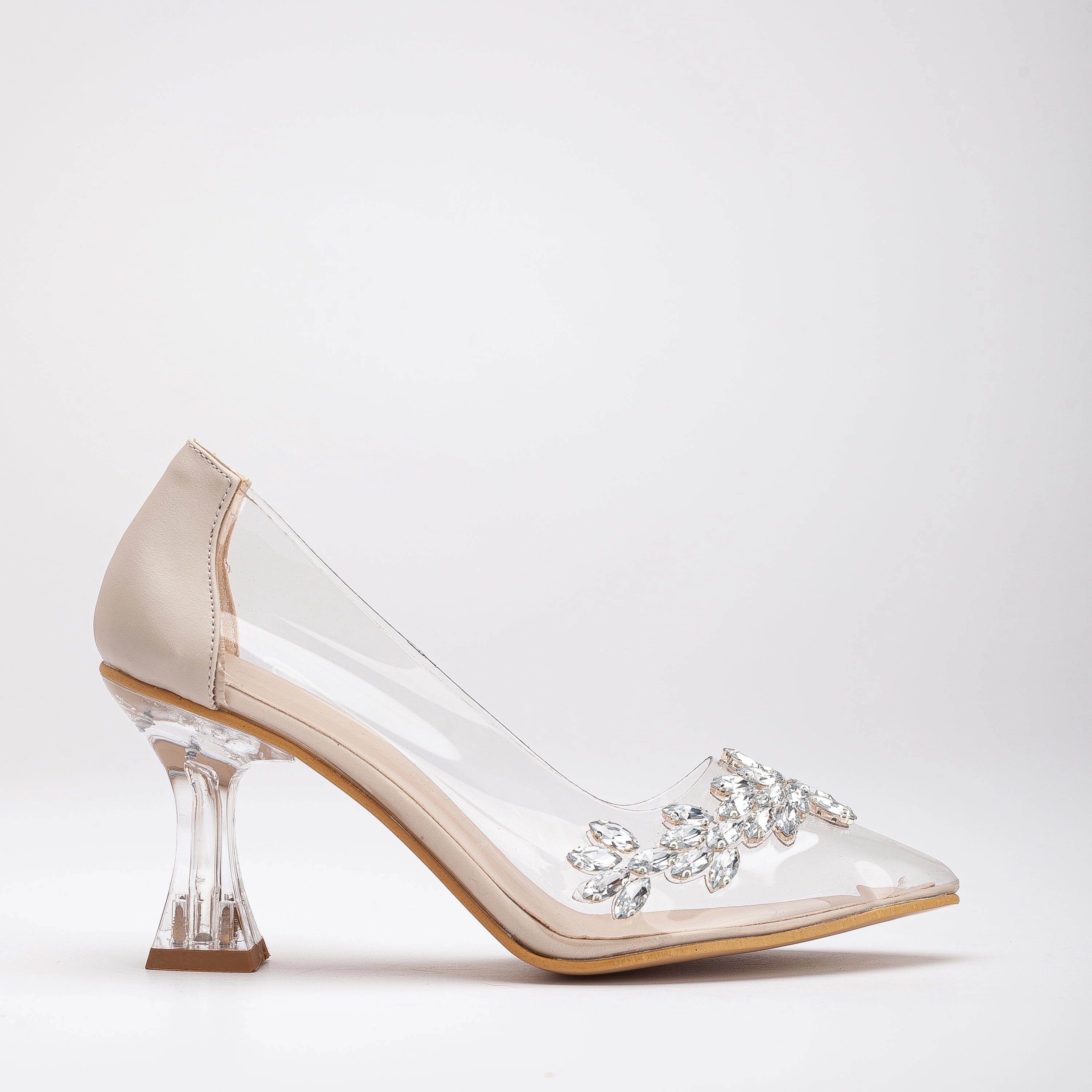 Forever & Always Womens Cinderella Transparent High Heels